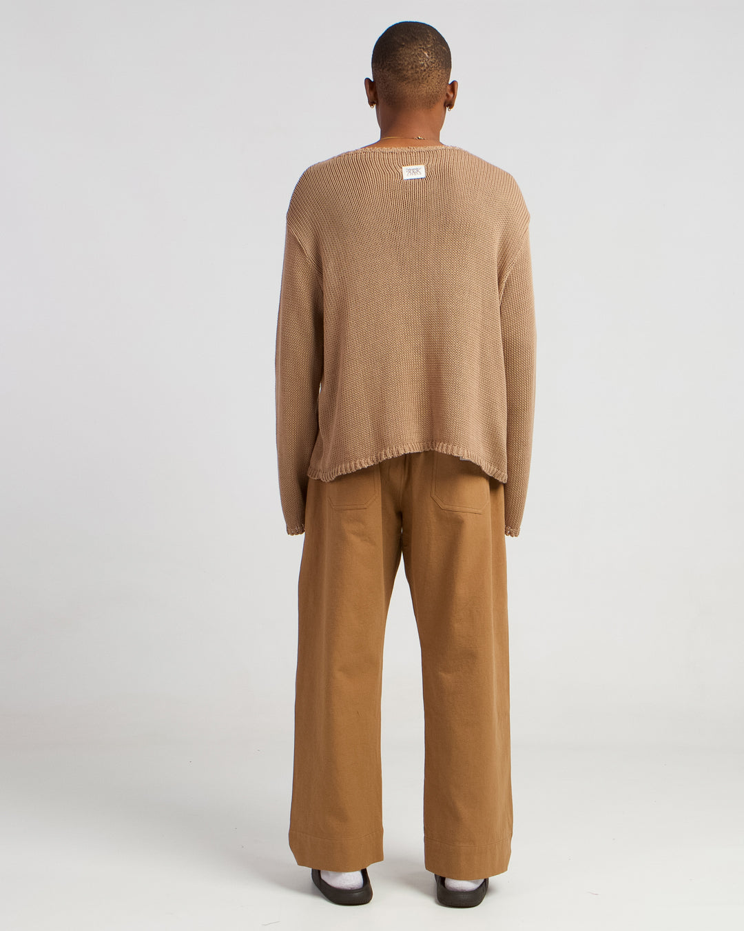 Belle Cotton Sweater - NY Khaki