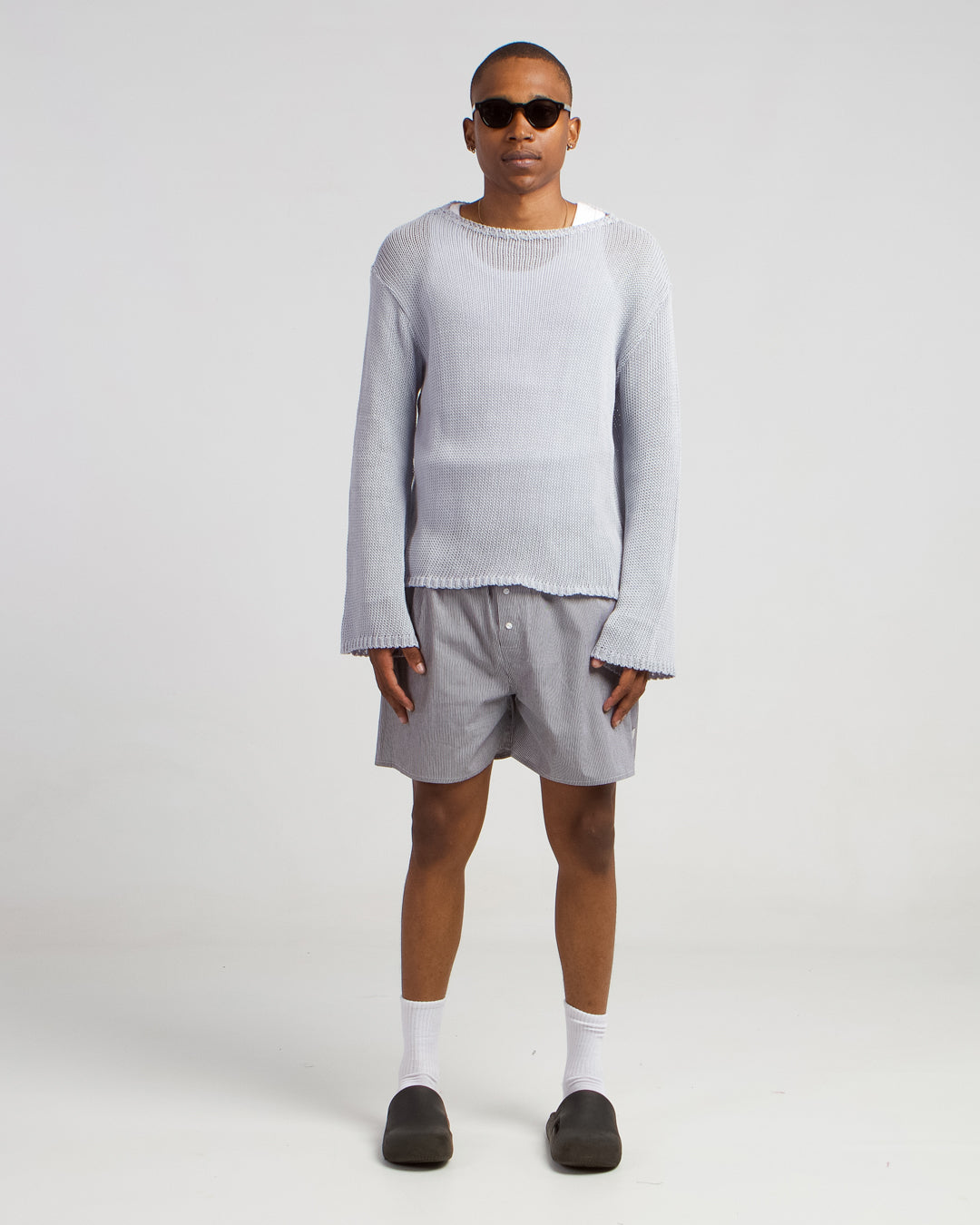 'Belle' Cotton Sweater ― Cloud