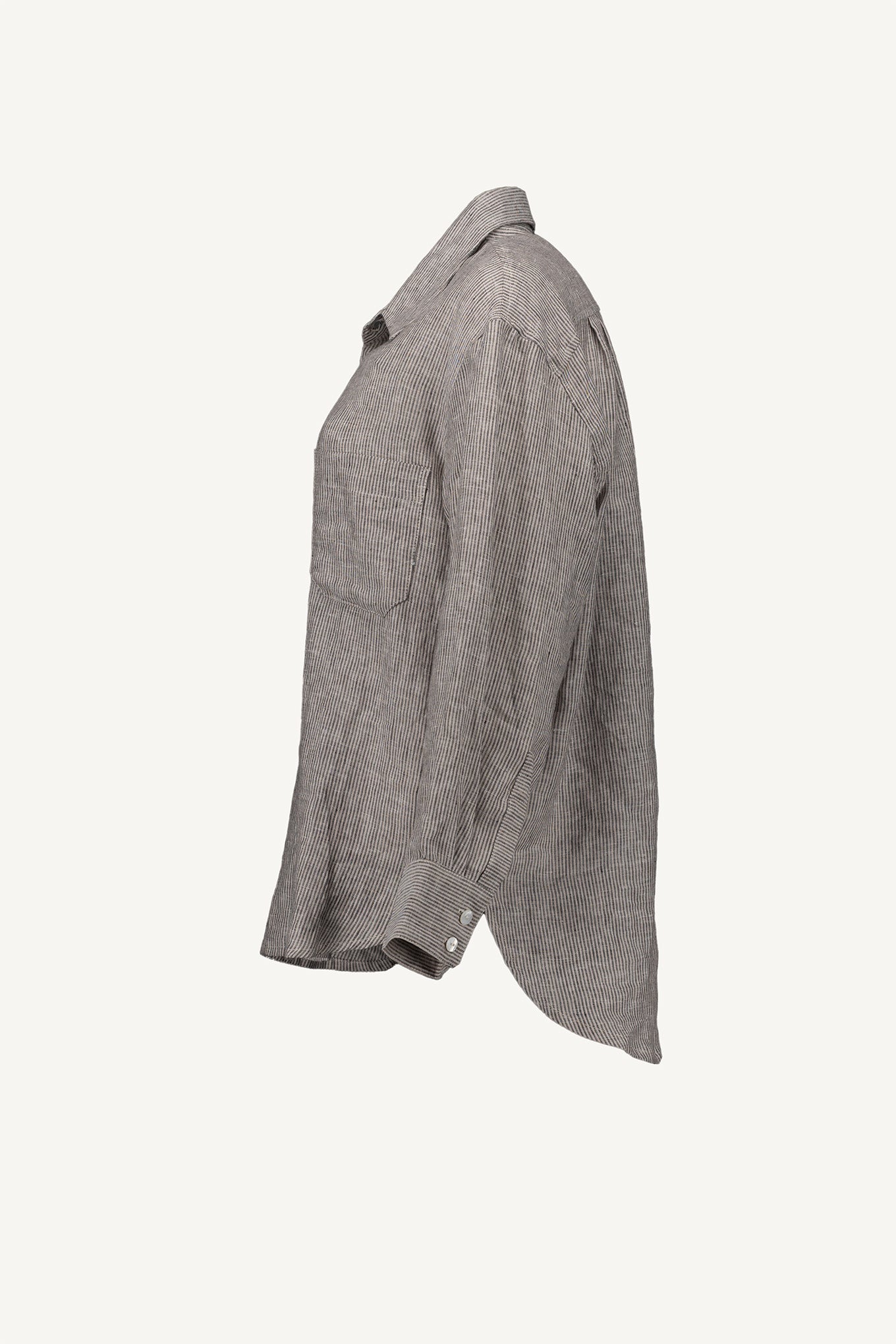 Marina Shirt - Linen Stripe