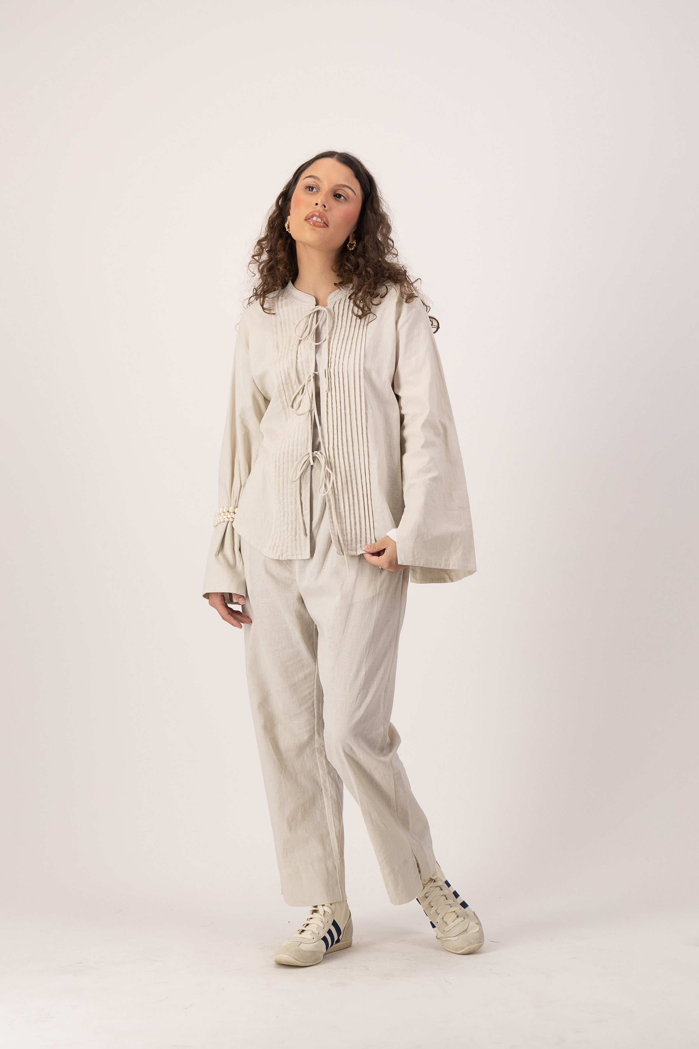 Seraphine Blouse - Flax