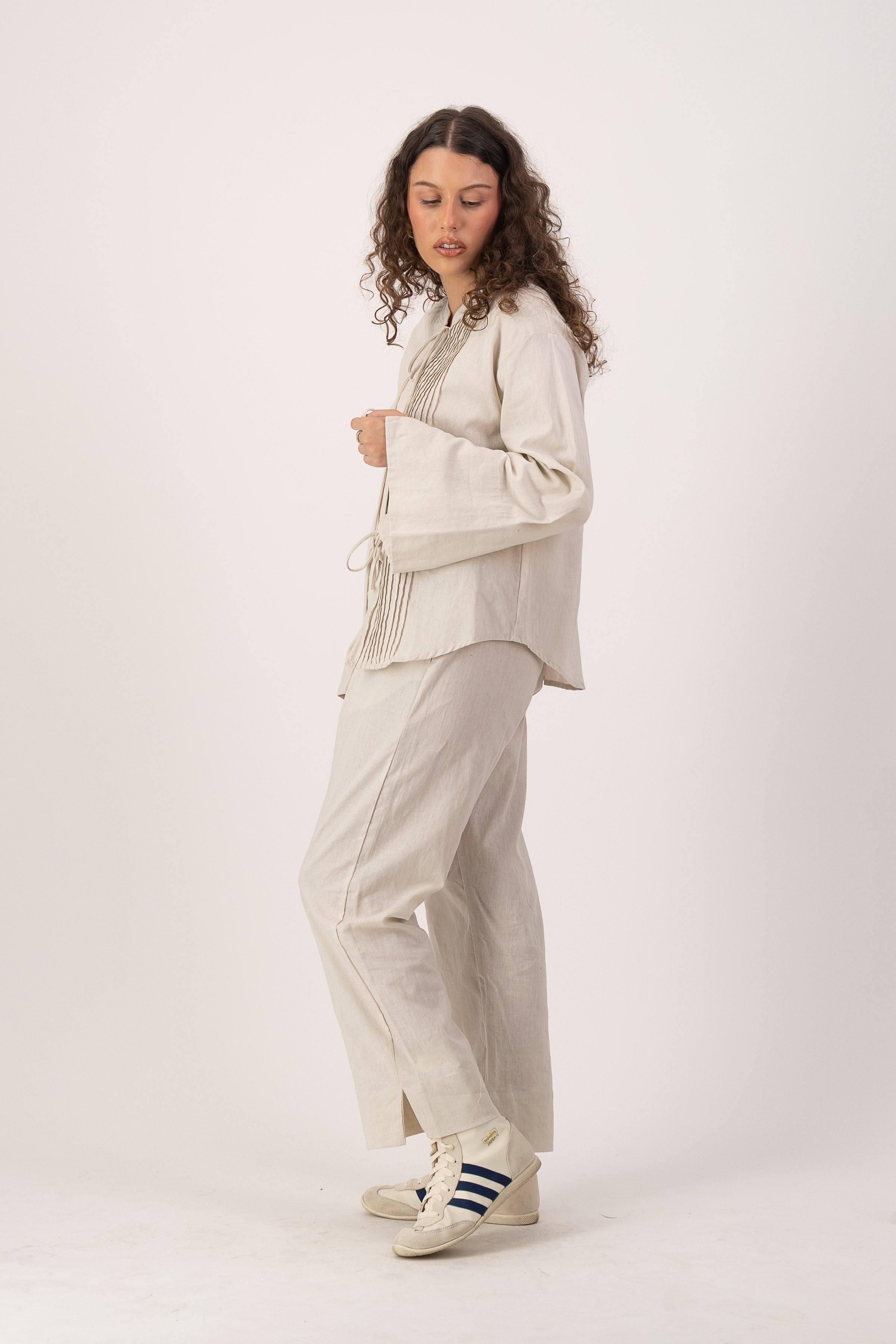 Seraphine Blouse - Flax