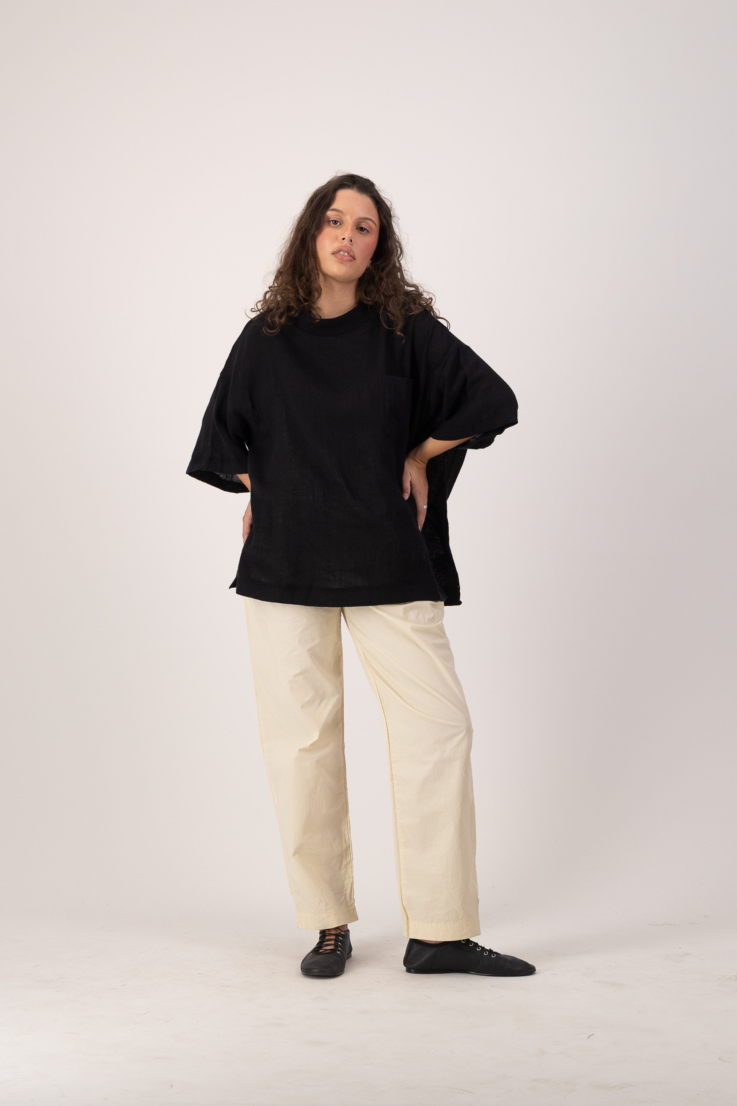 Square Tee - Midnight Sheer