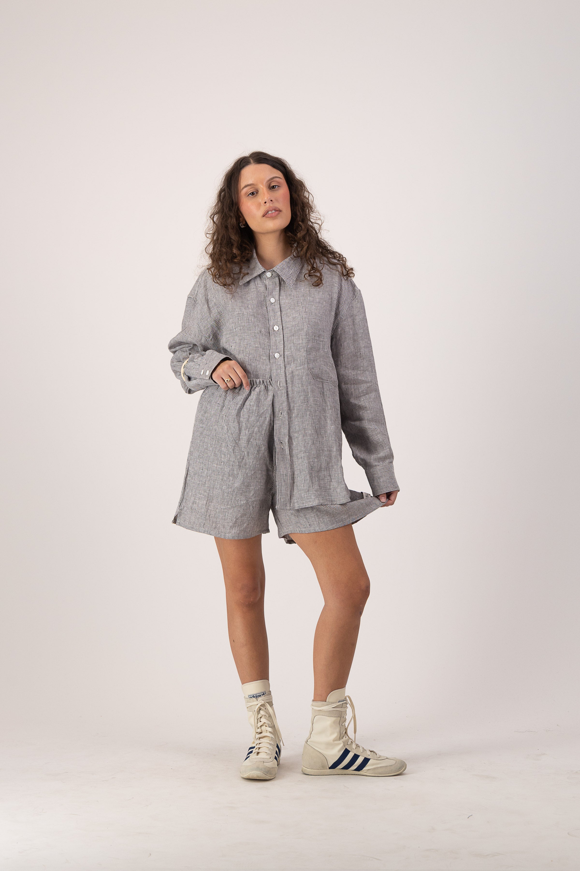 Marina Mini's - Linen Stripe