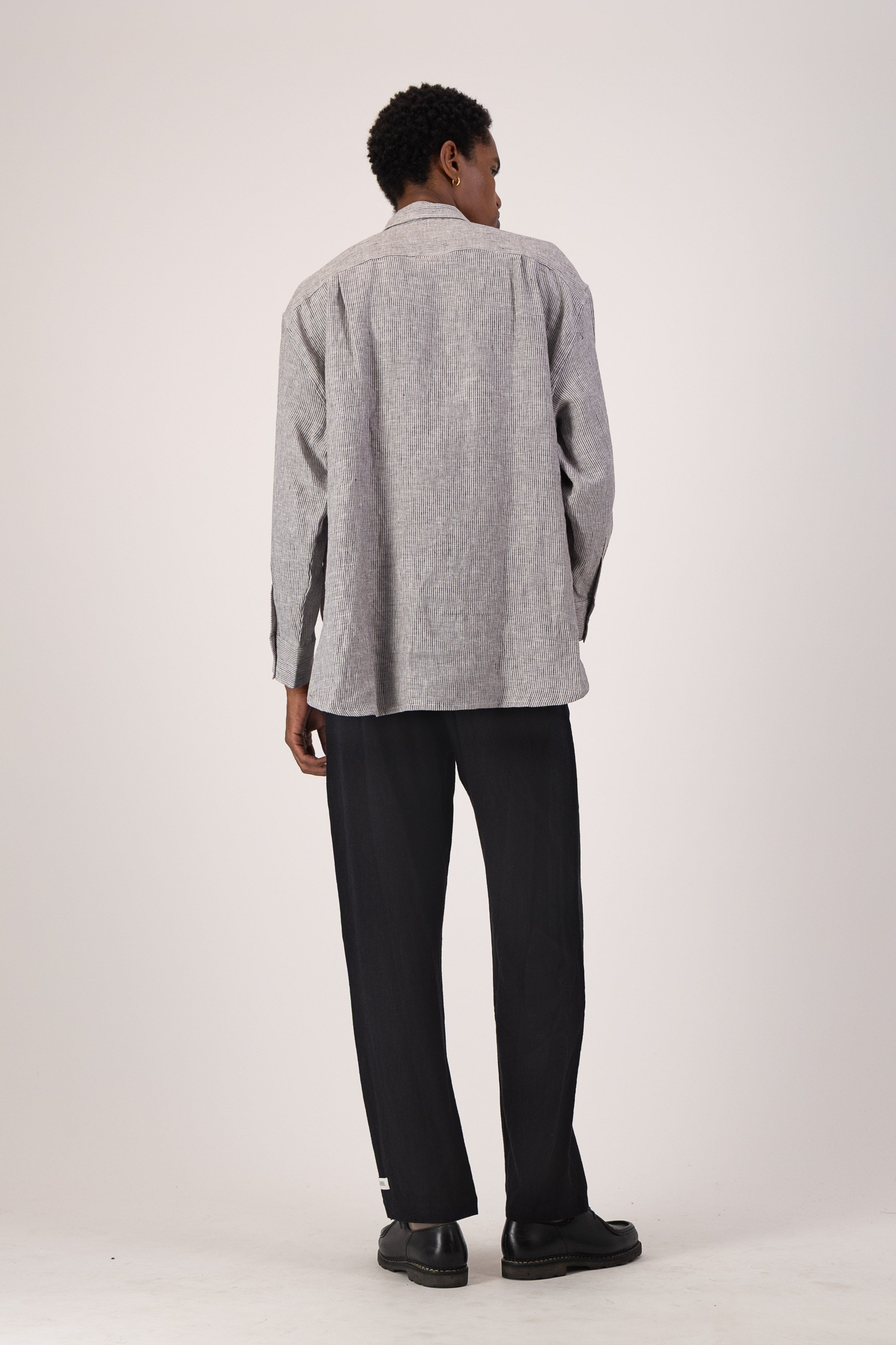 Marina Shirt - Linen Stripe