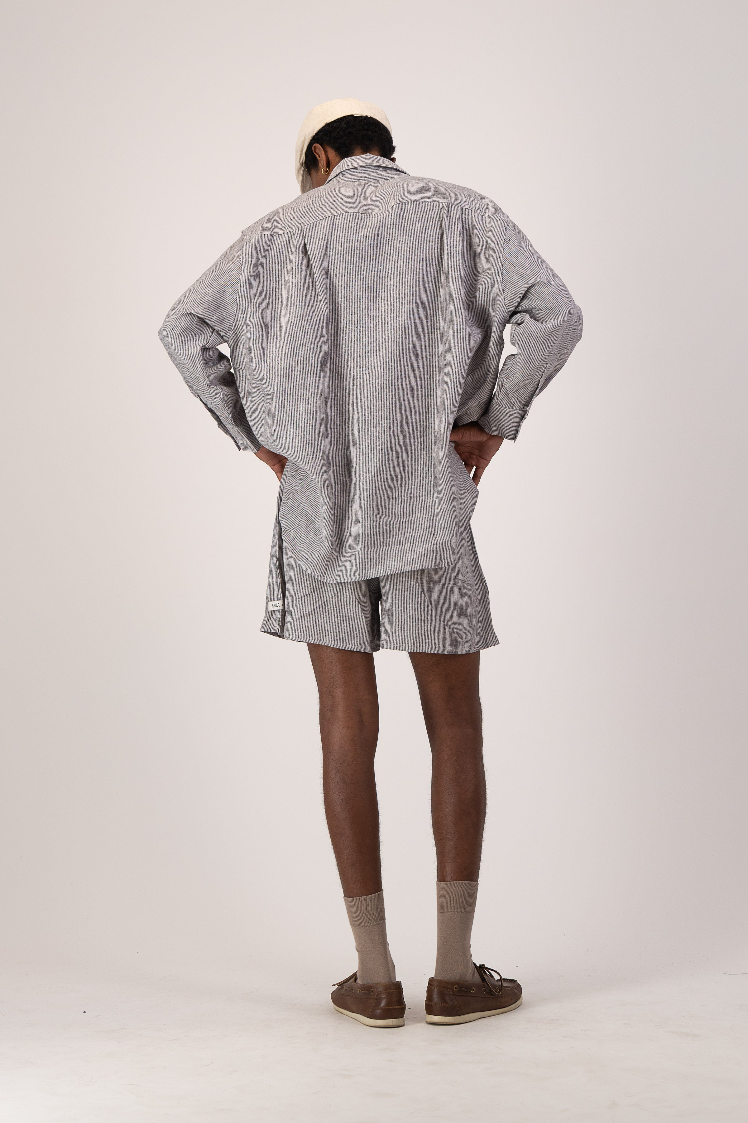Marina Shirt - Linen Stripe
