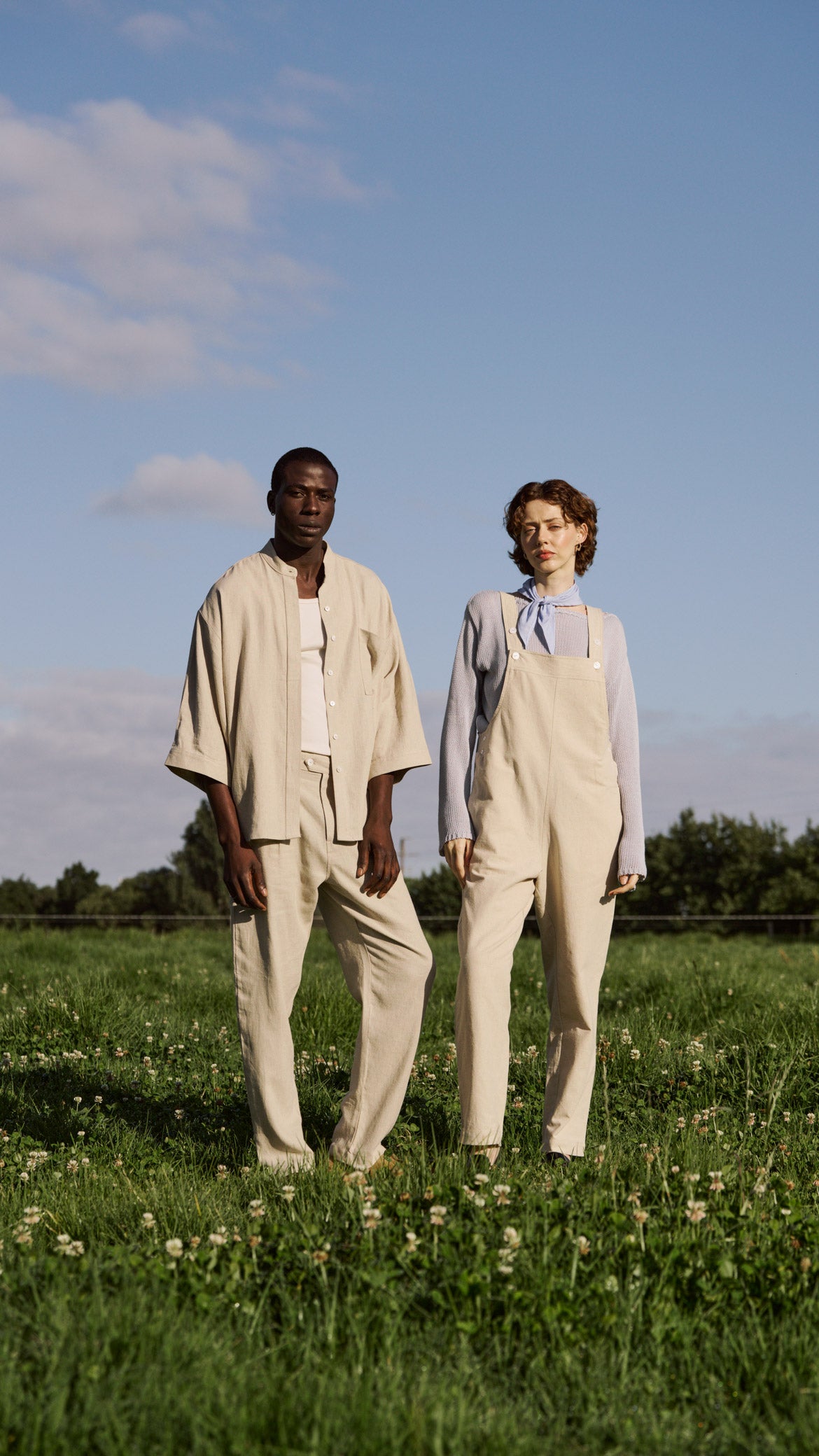 Salento Dungarees - Flax
