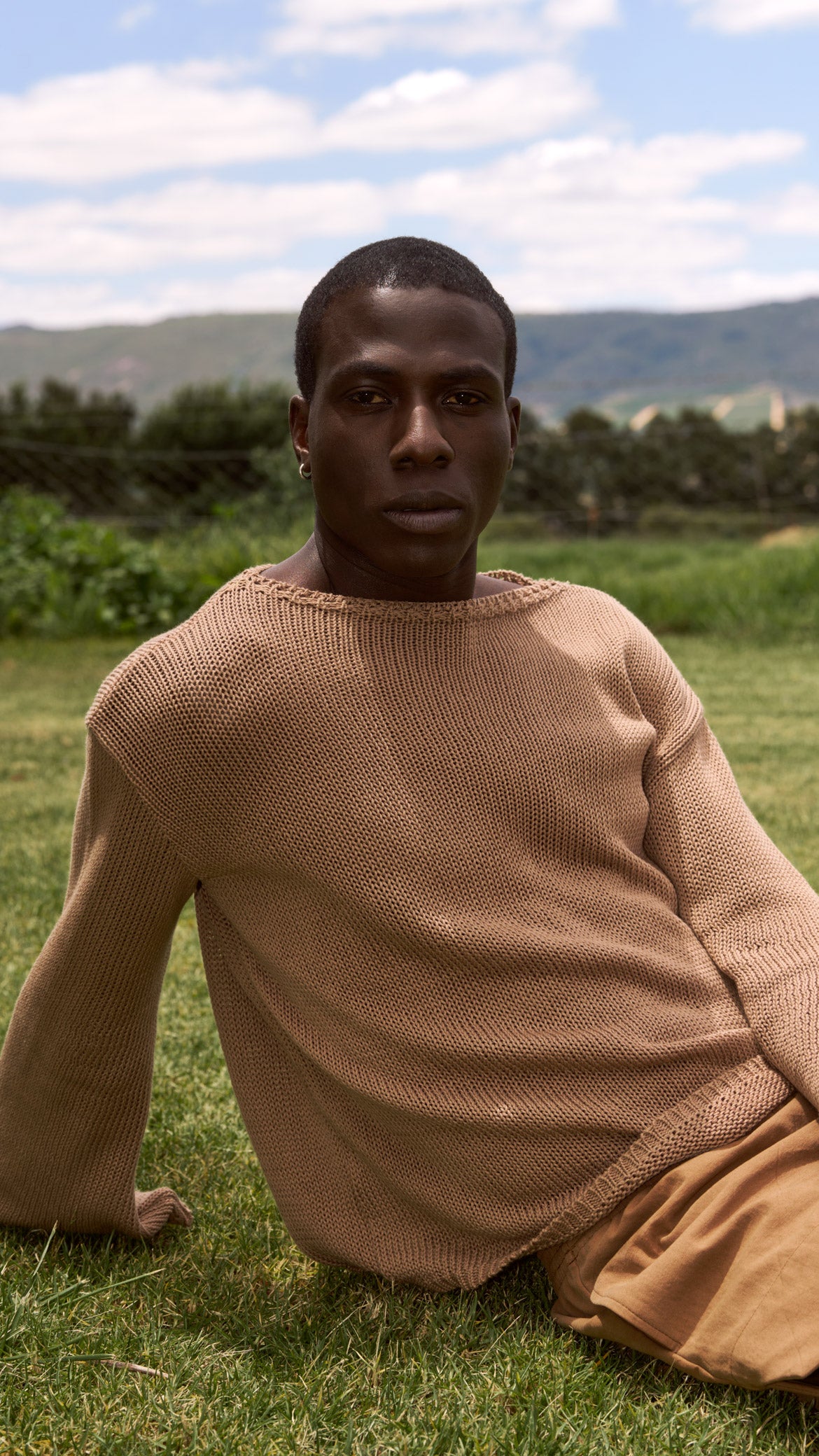 'Belle' Cotton Sweater ― NY Khaki