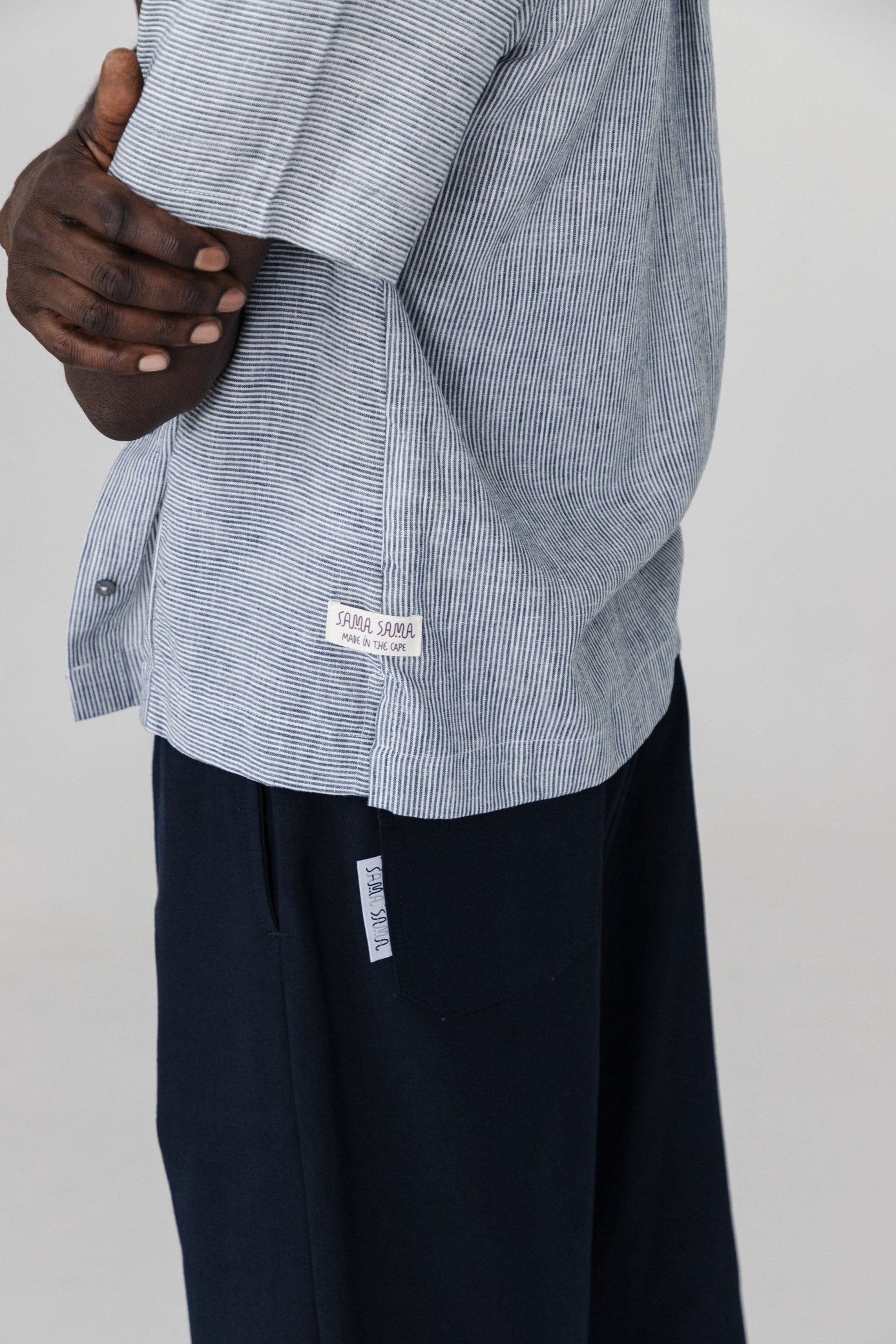Classic Bowler ― Navy Stripe