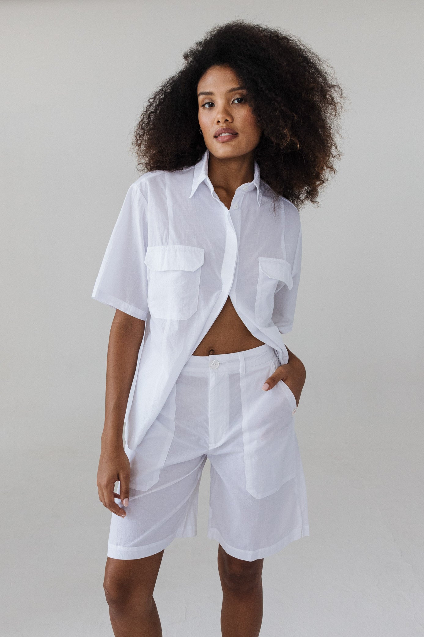 Bowler Shorts ― Icicle