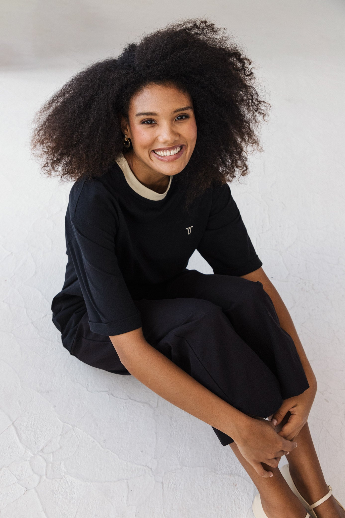 Joy Tee - Black & Stone