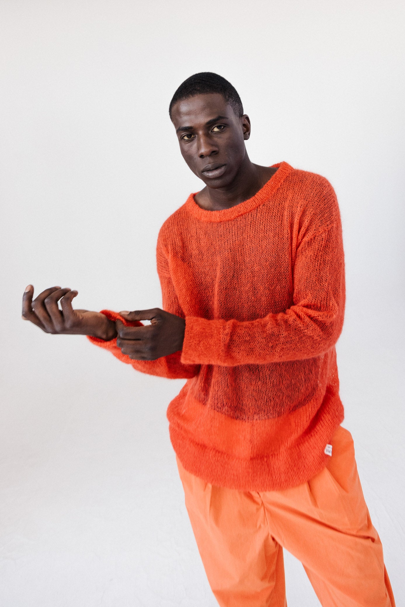 Loose Knit Sweater - Tangerine