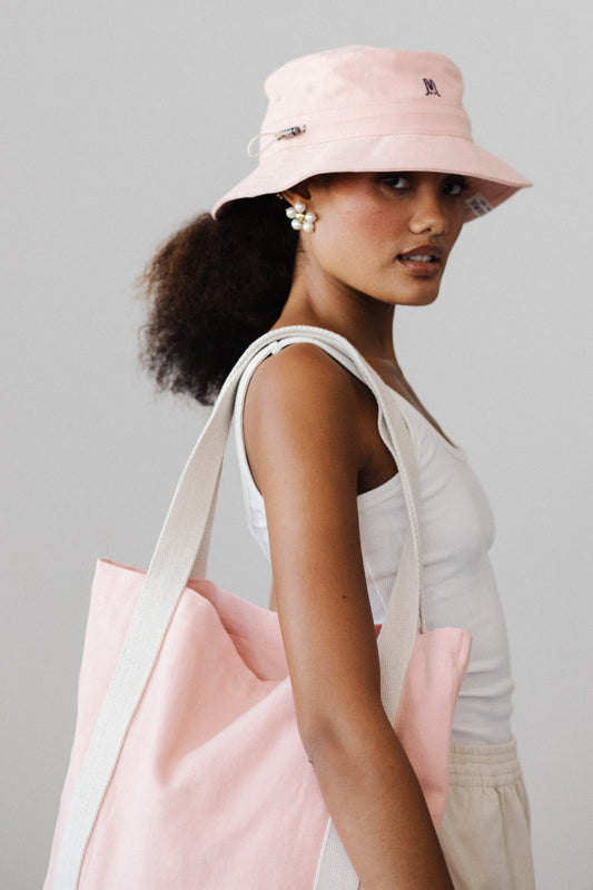 'Forget-me-not' Bucket Hat - Peach