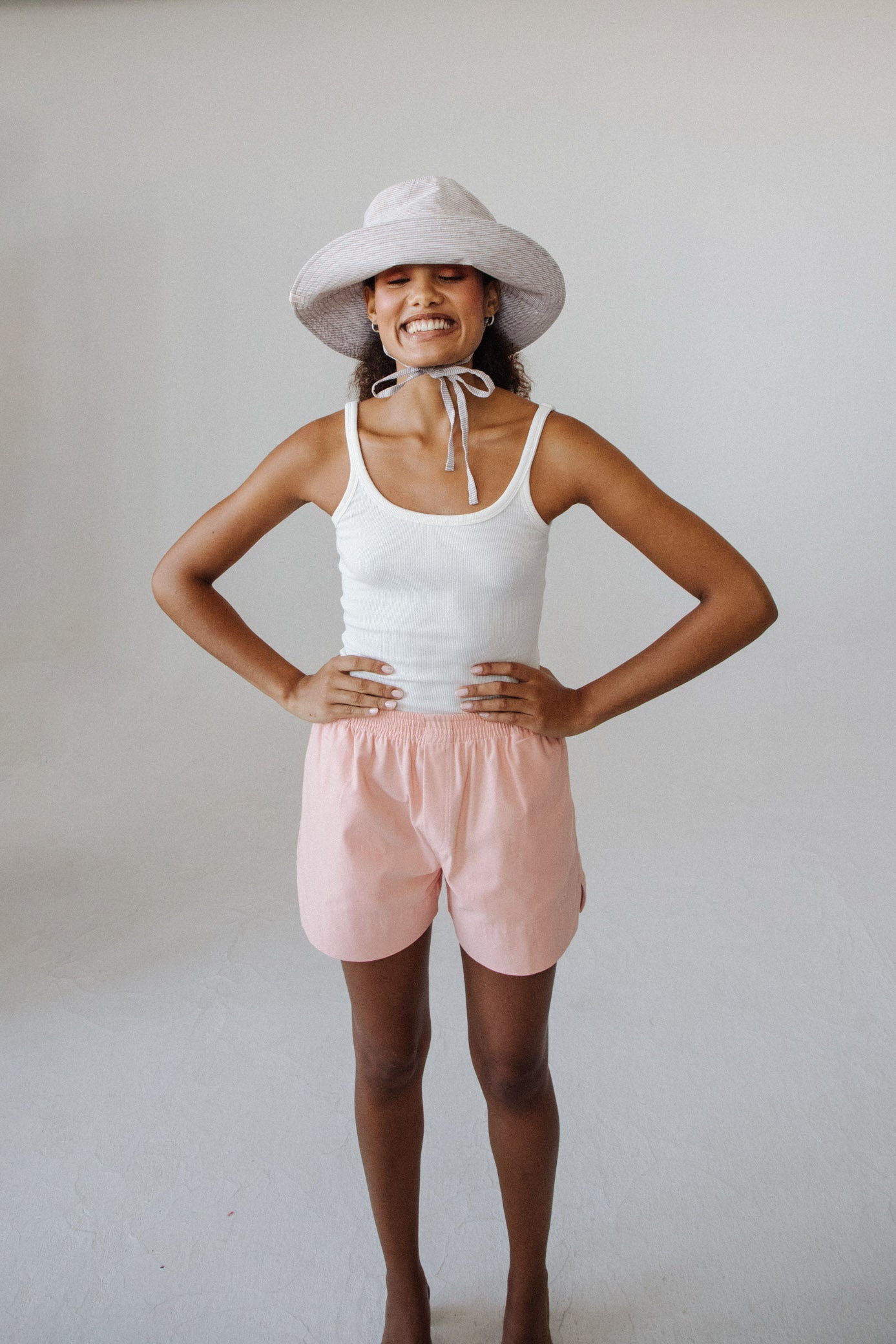 Sun Hat - Flax Stripe