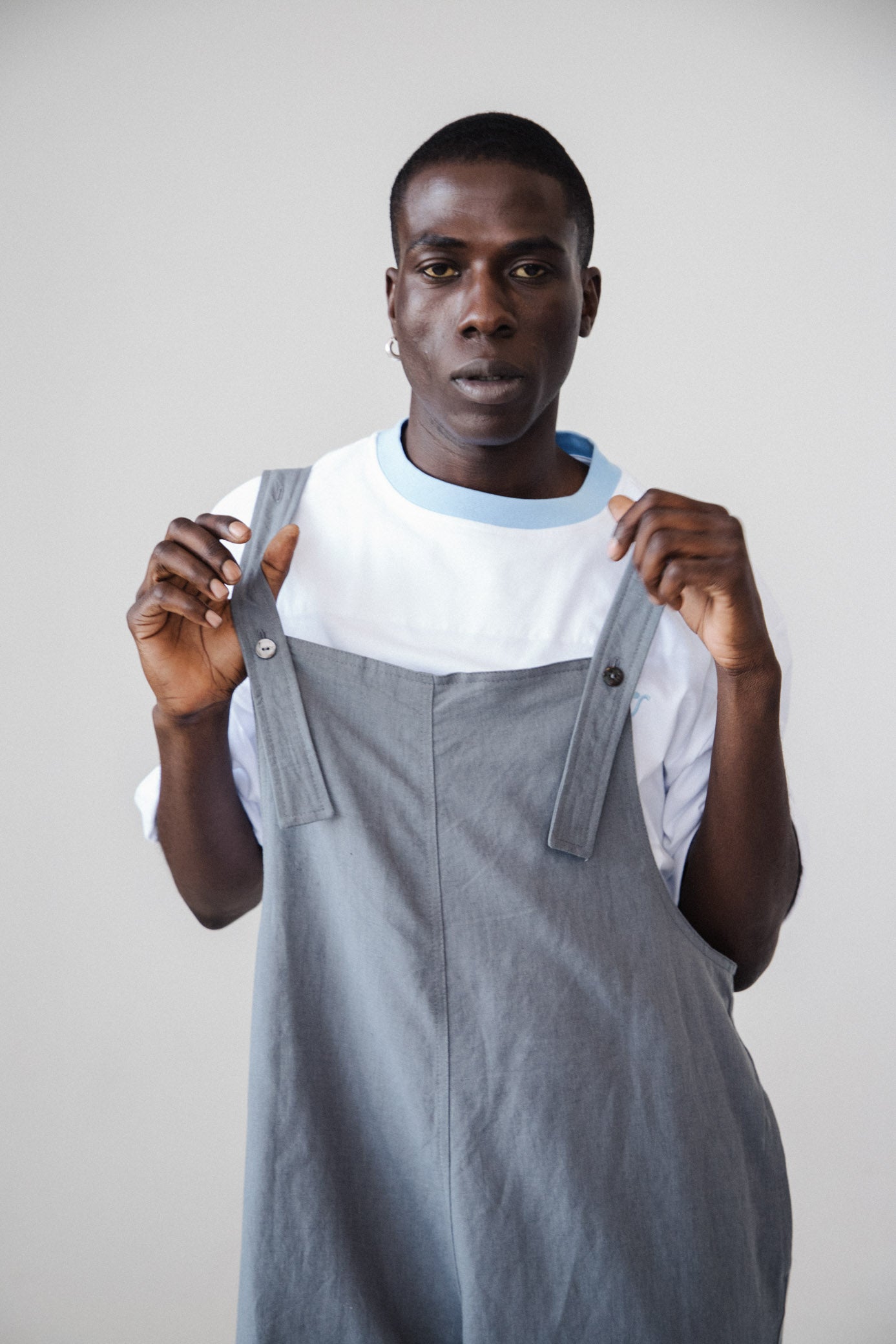 Joy Tee - White & Sky