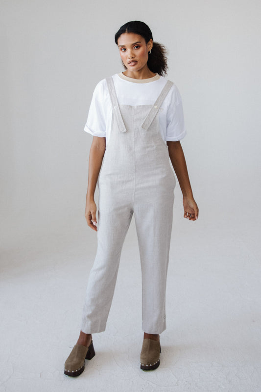 Joy Tee - White & Stone