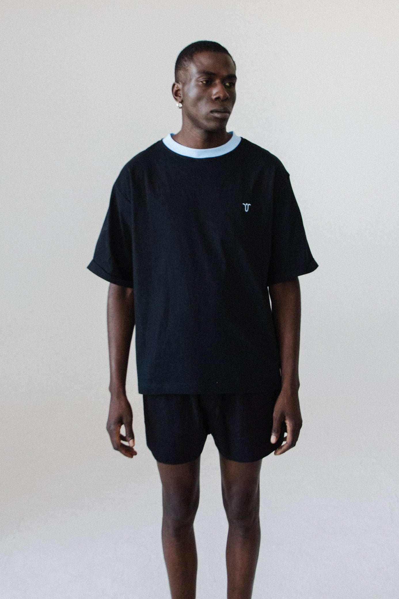 Joy Tee - Black & Sky