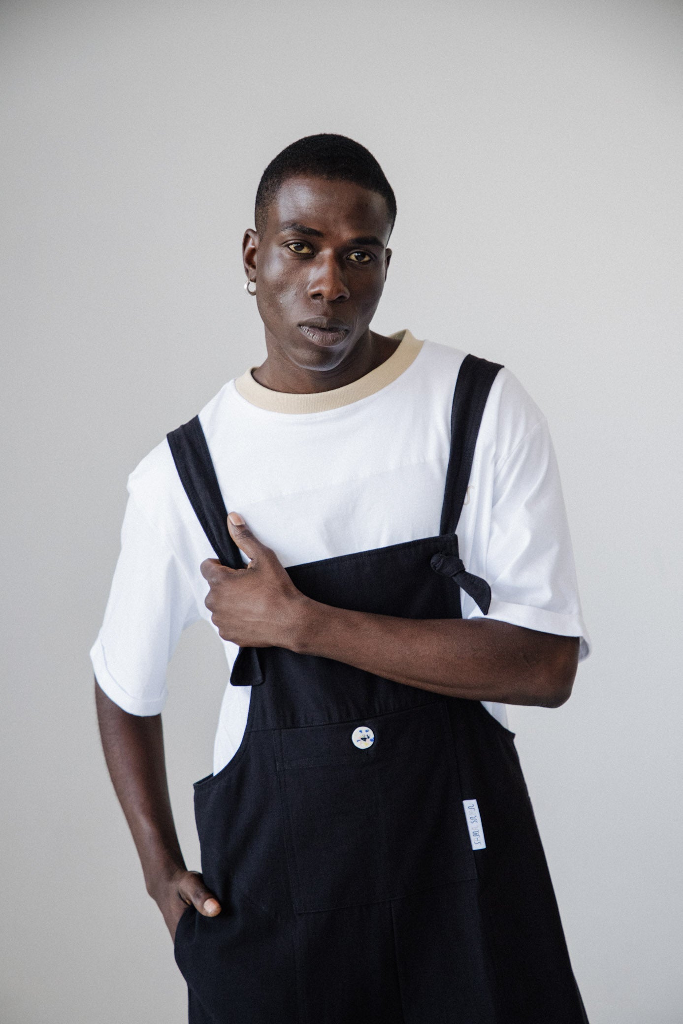 Joy Tee - White & Stone