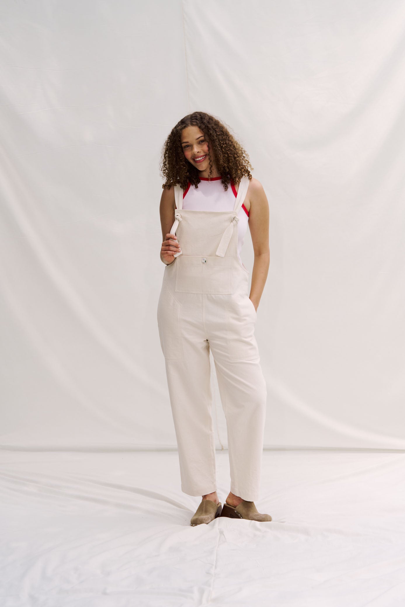 Classic Dungarees - Natural