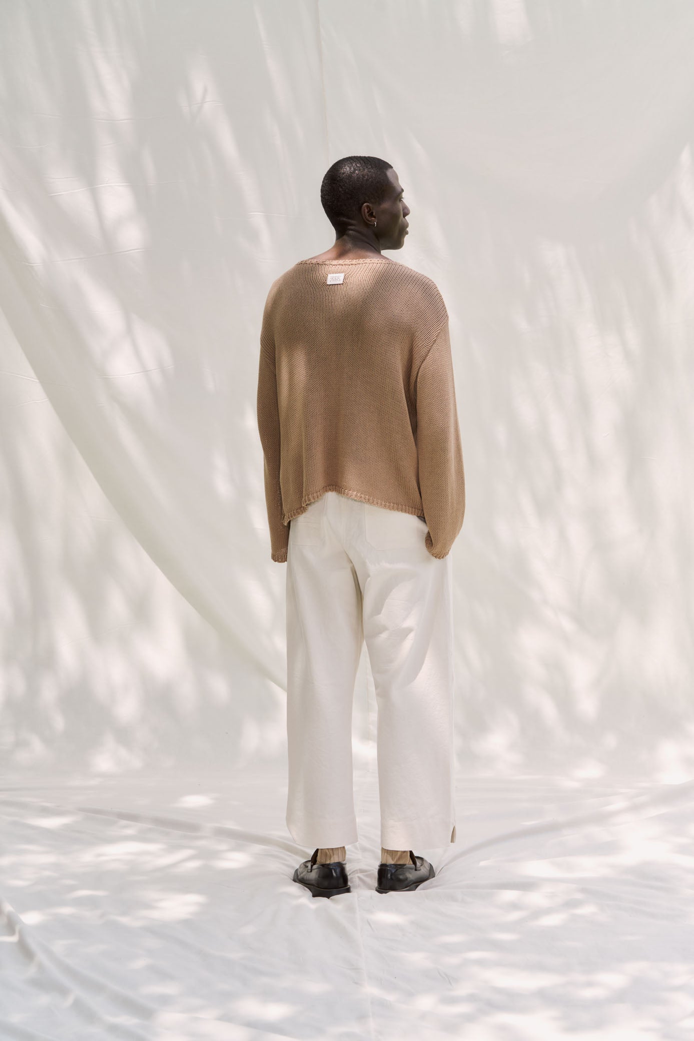 Belle Cotton Sweater - NY Khaki
