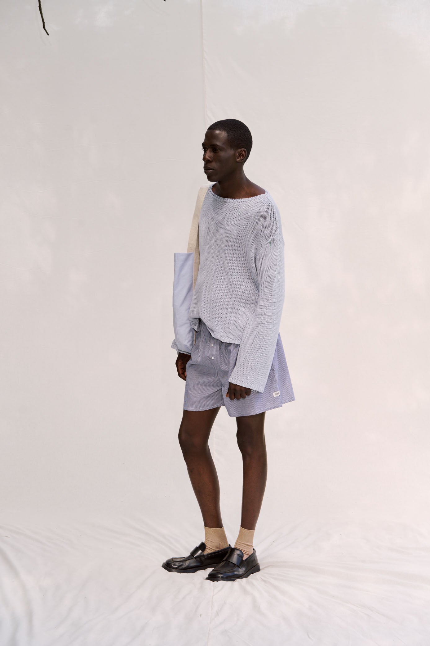 Belle Cotton Sweater - Cloud