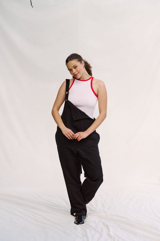 Rib Vest - Pink & Red