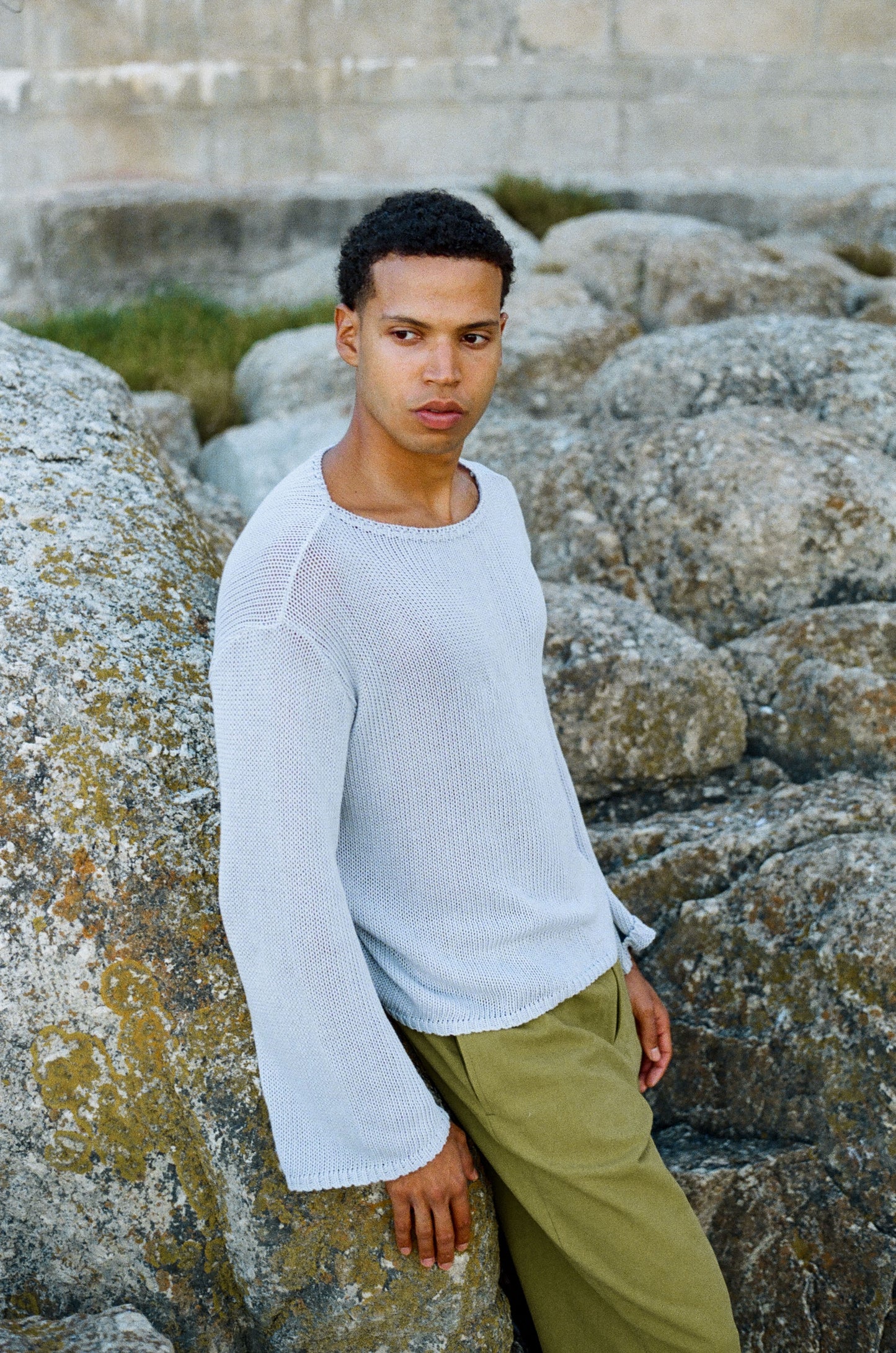 'Belle' Cotton Sweater ― Cloud