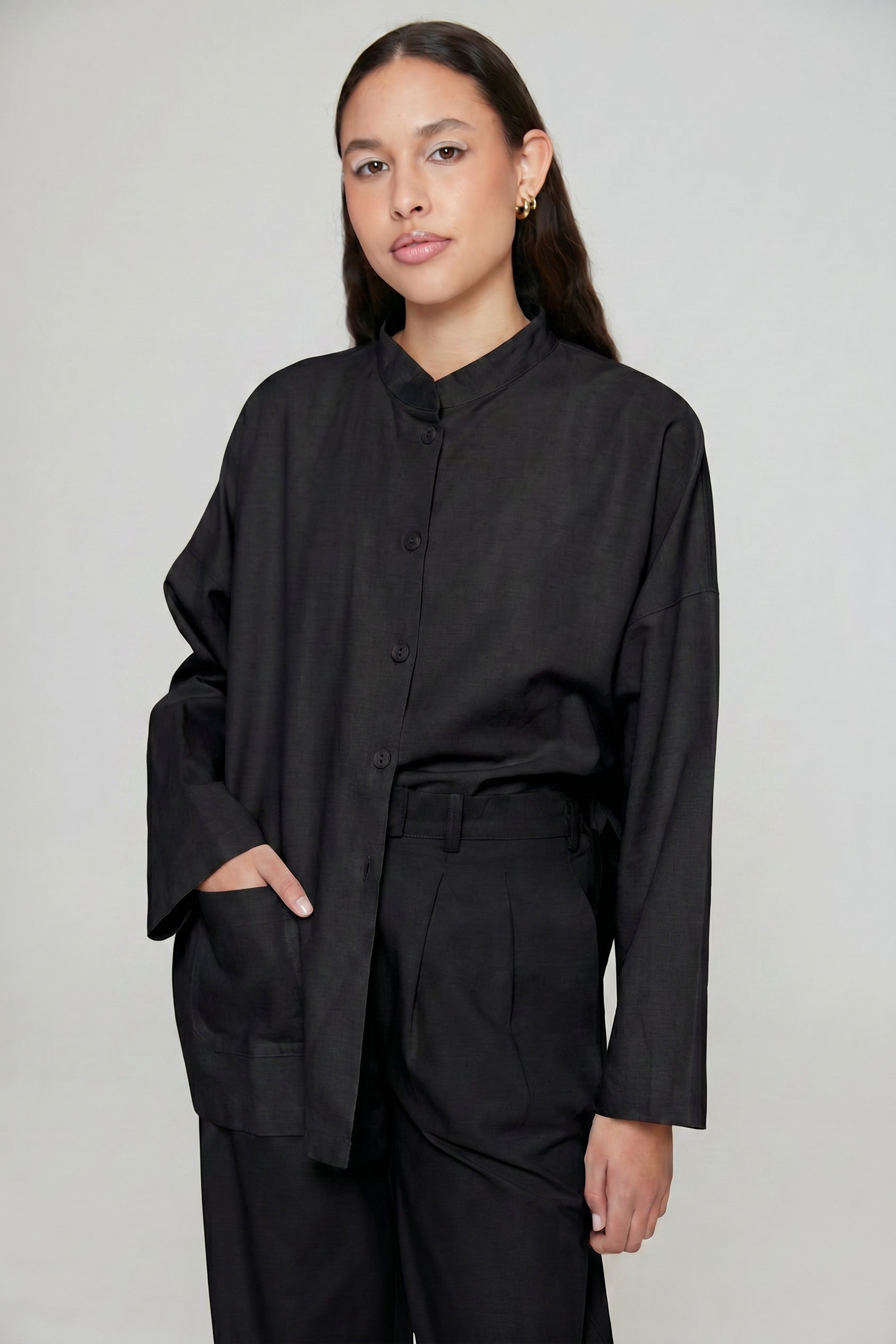 Mandarin Trouser - Midnight