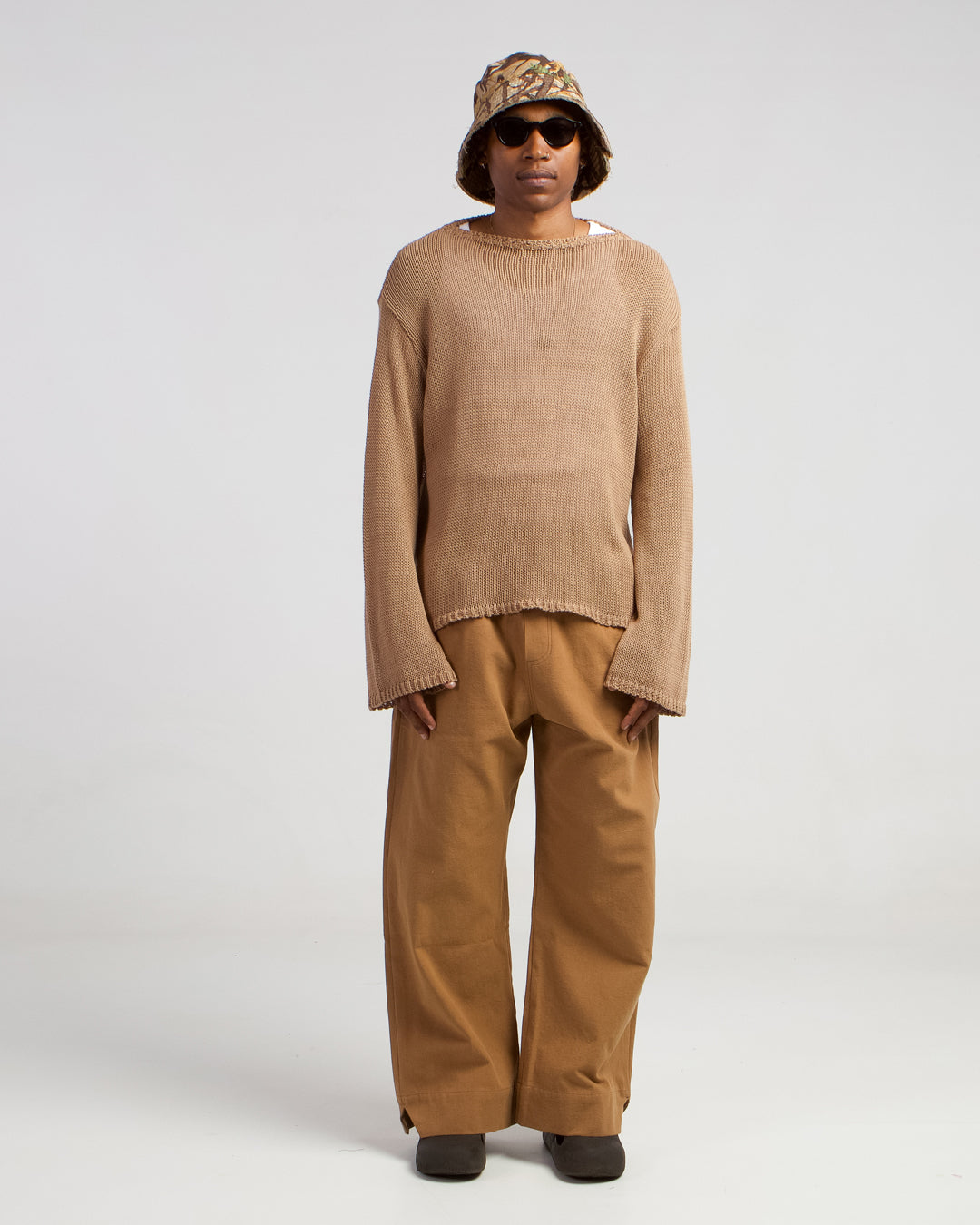 Belle Cotton Sweater - NY Khaki