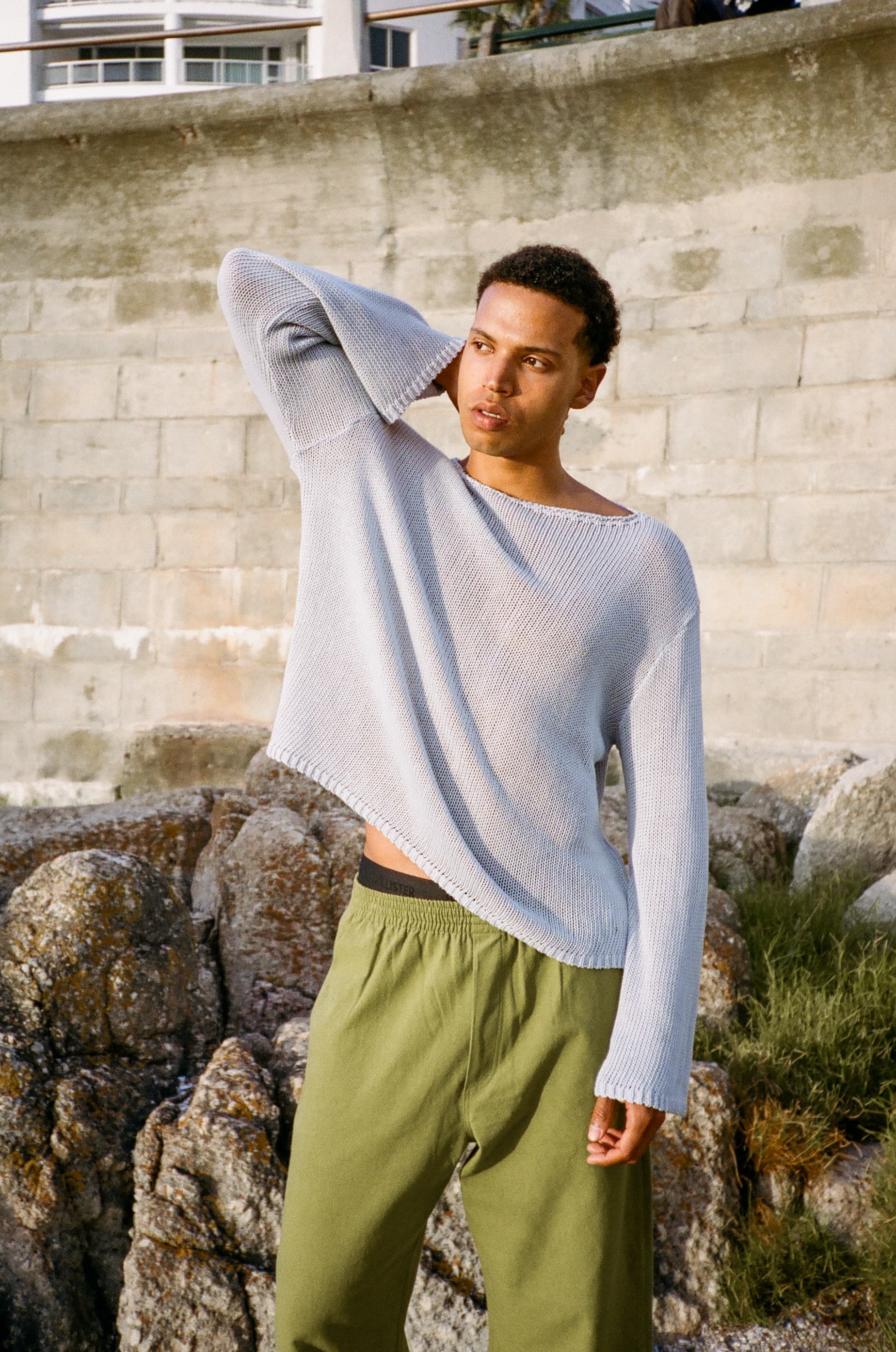 Belle Cotton Sweater - Cloud