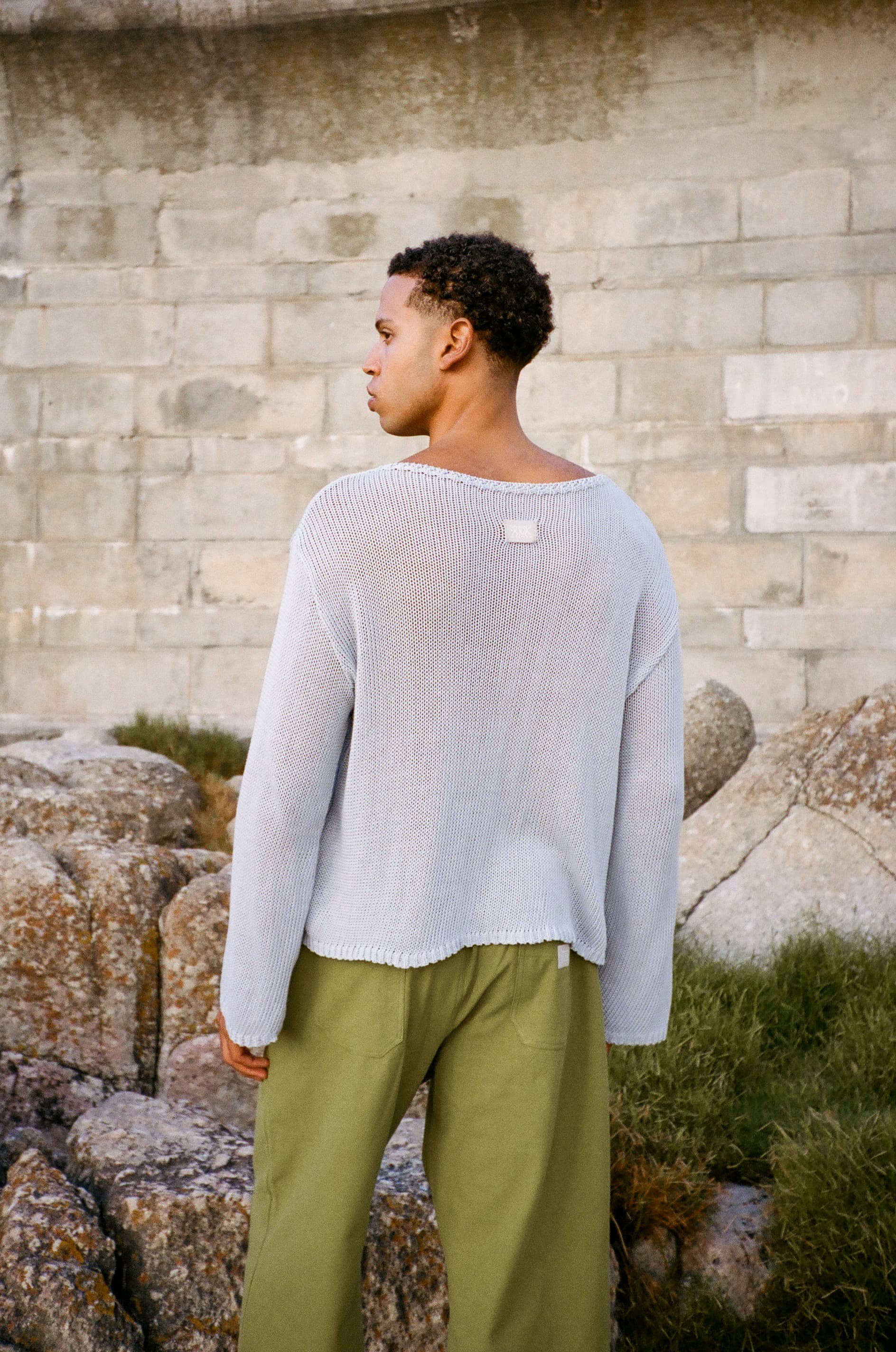 Belle Cotton Sweater - Cloud