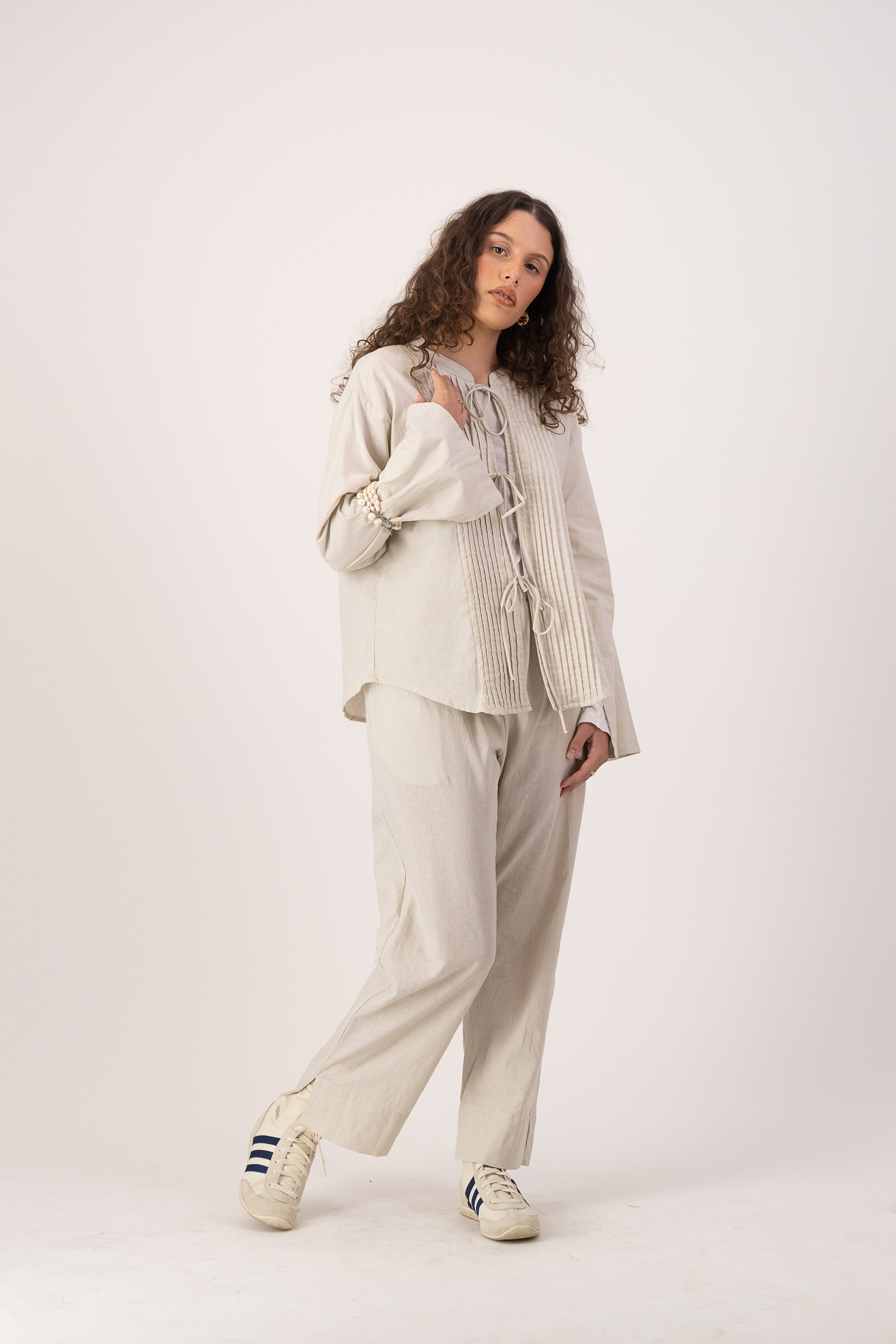 Seraphine Blouse - Flax