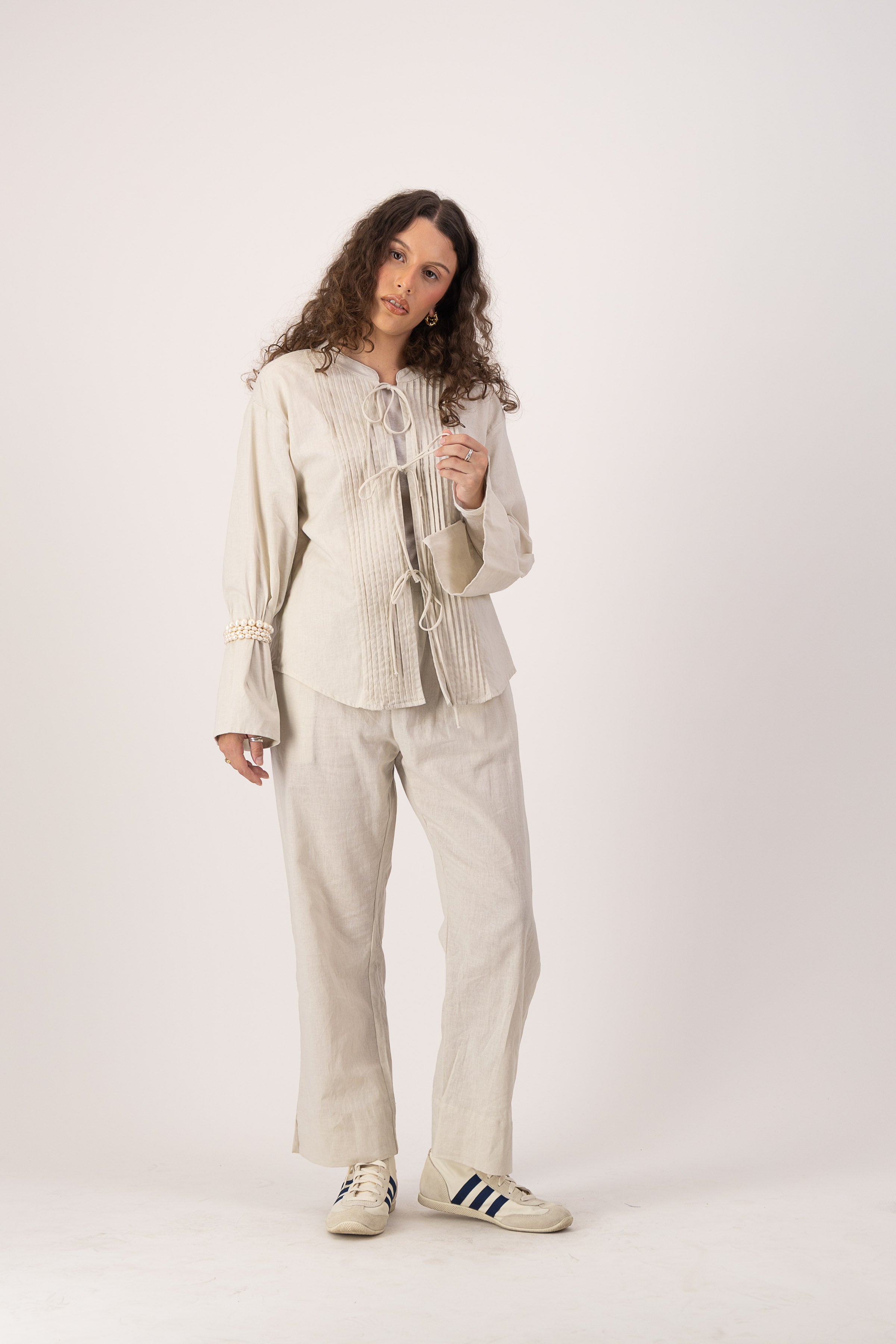 Seraphine Blouse - Flax