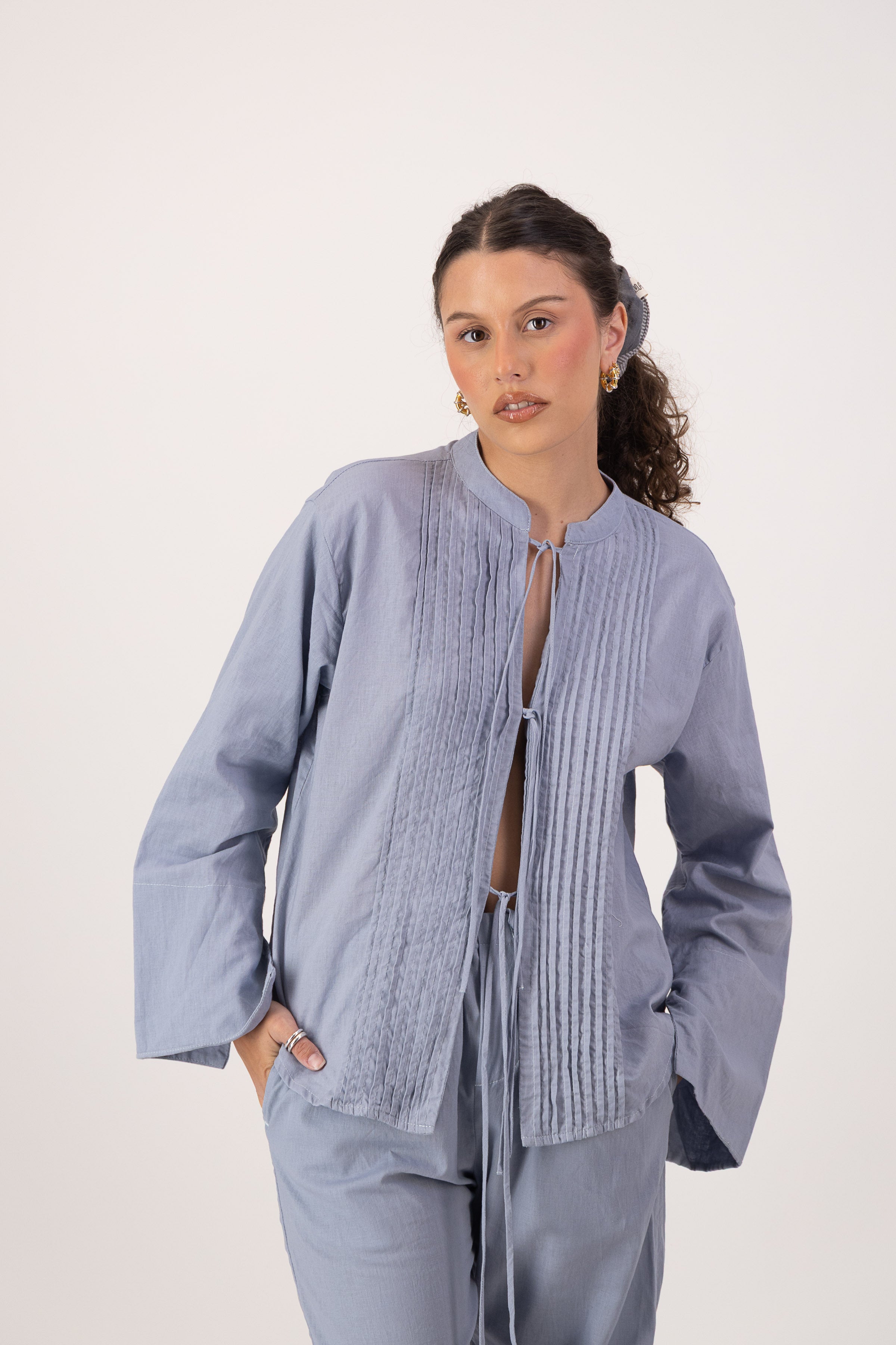Seraphine Blouse - Silver