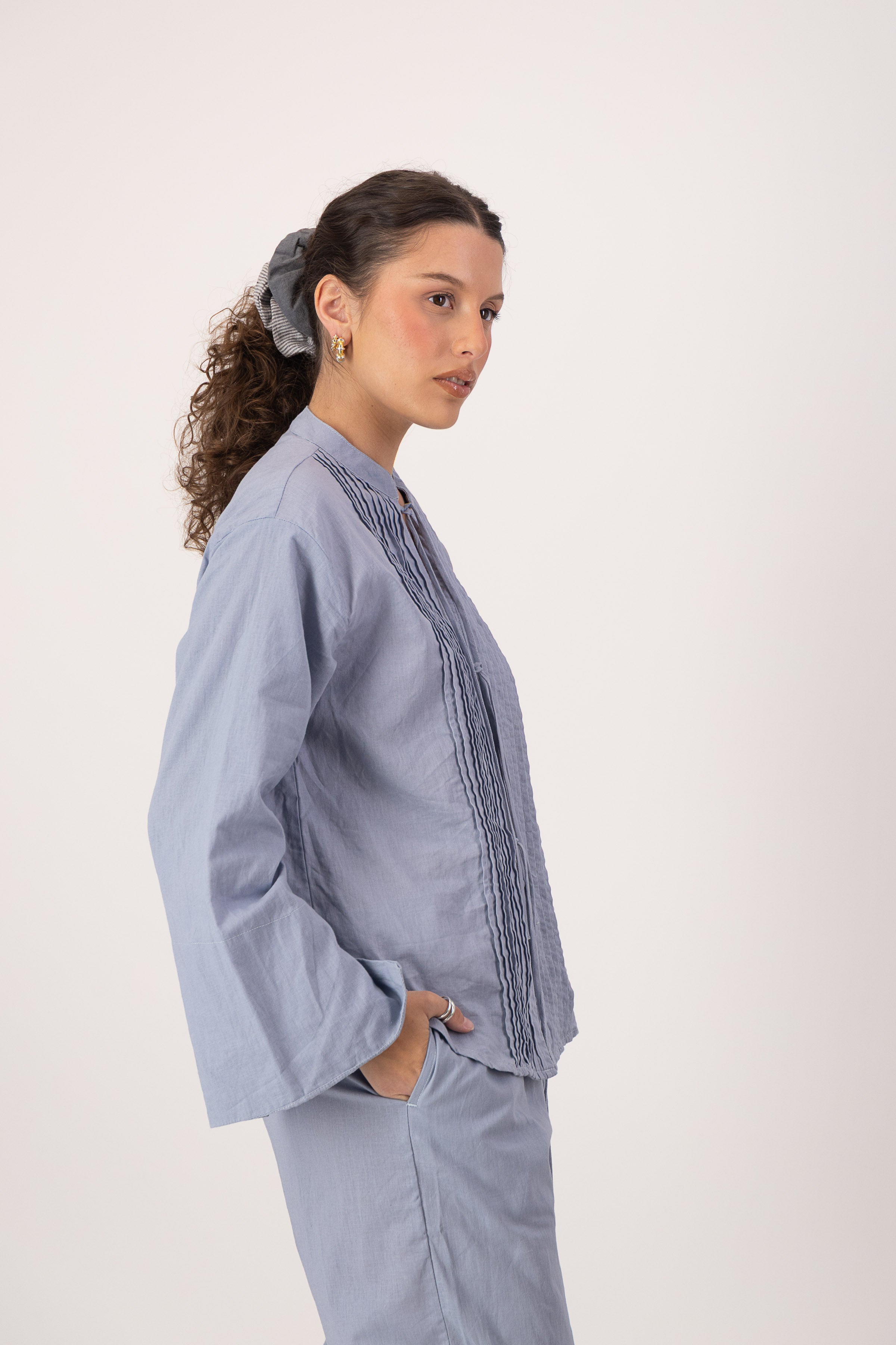 Seraphine Blouse - Silver