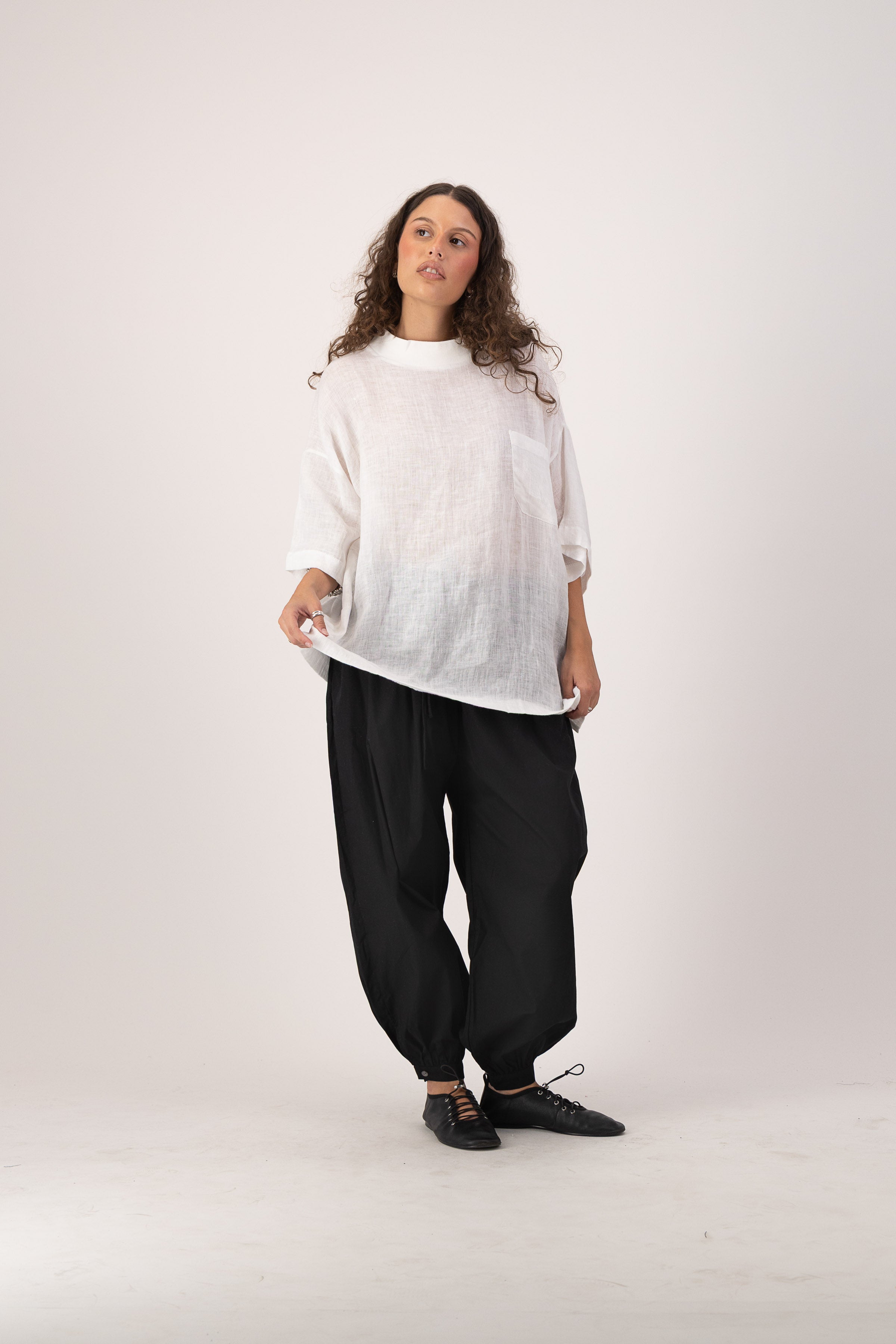 Square Tee - Raw Sheer