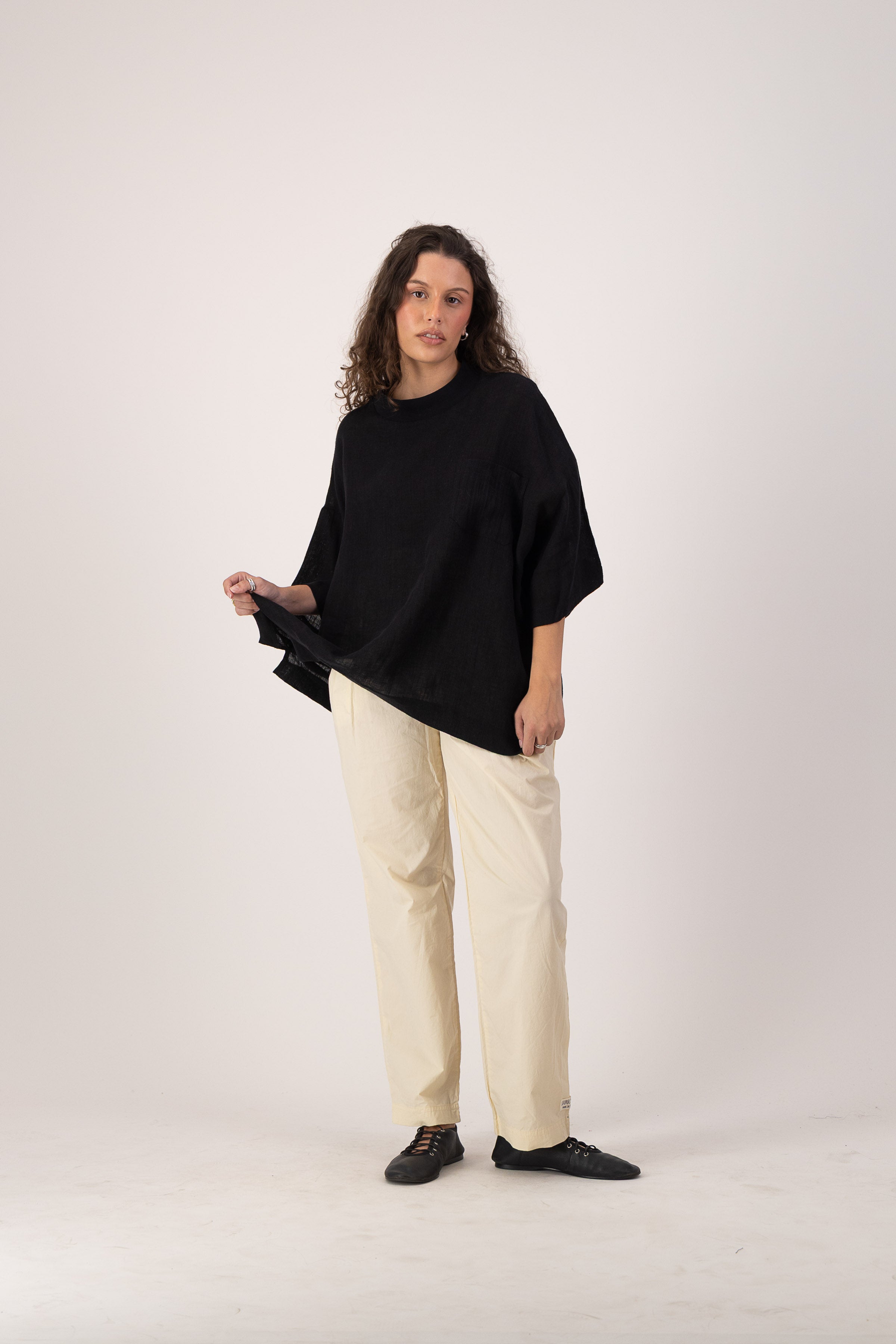Square Tee - Midnight Sheer