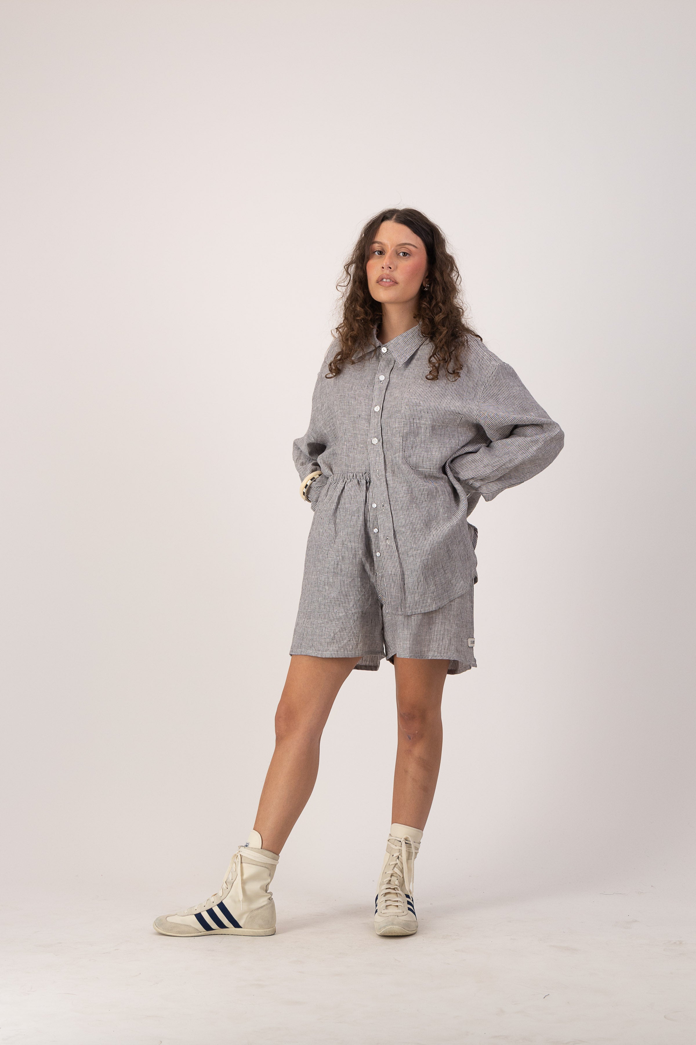 Marina Mini's - Linen Stripe