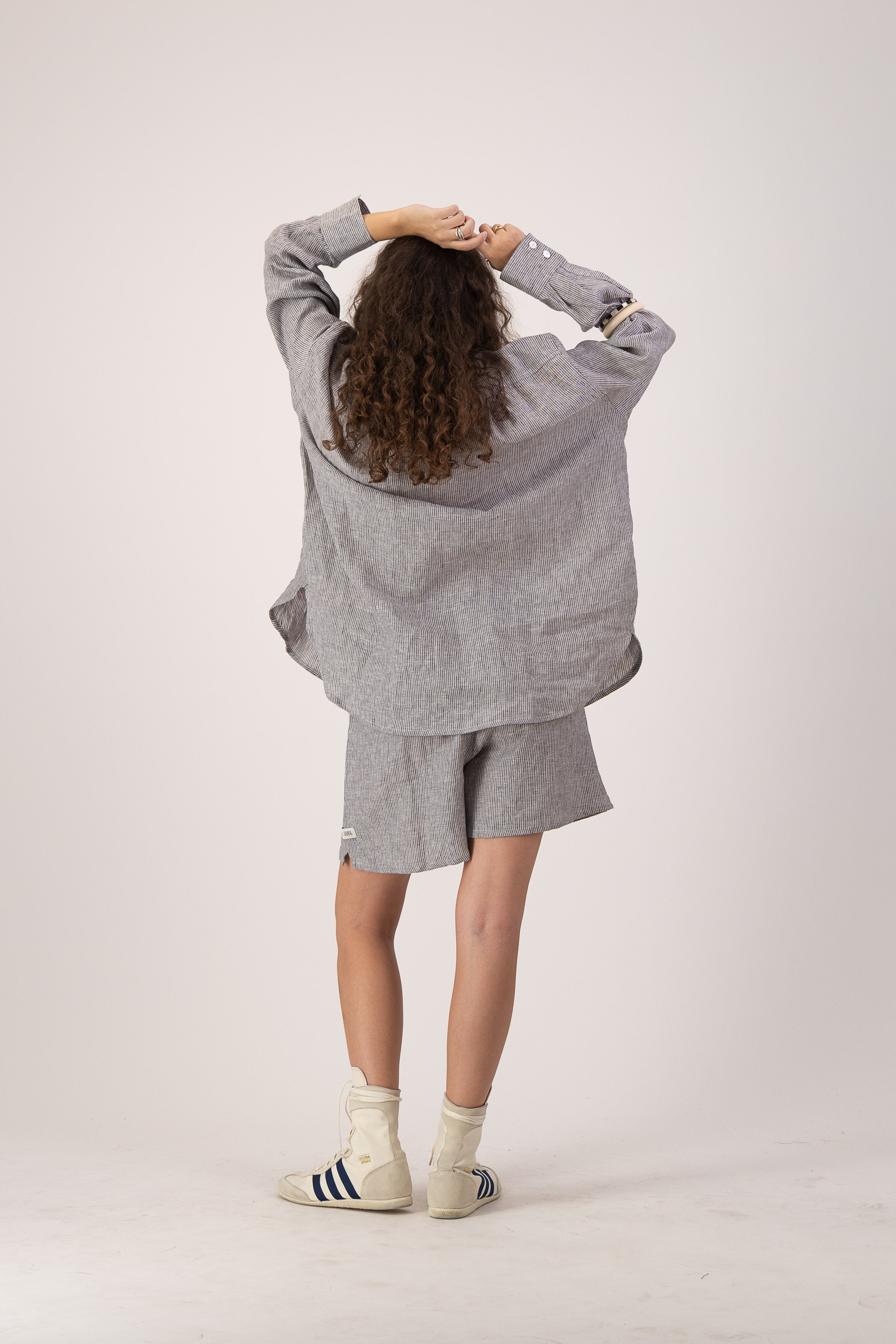Marina Shirt - Linen Stripe