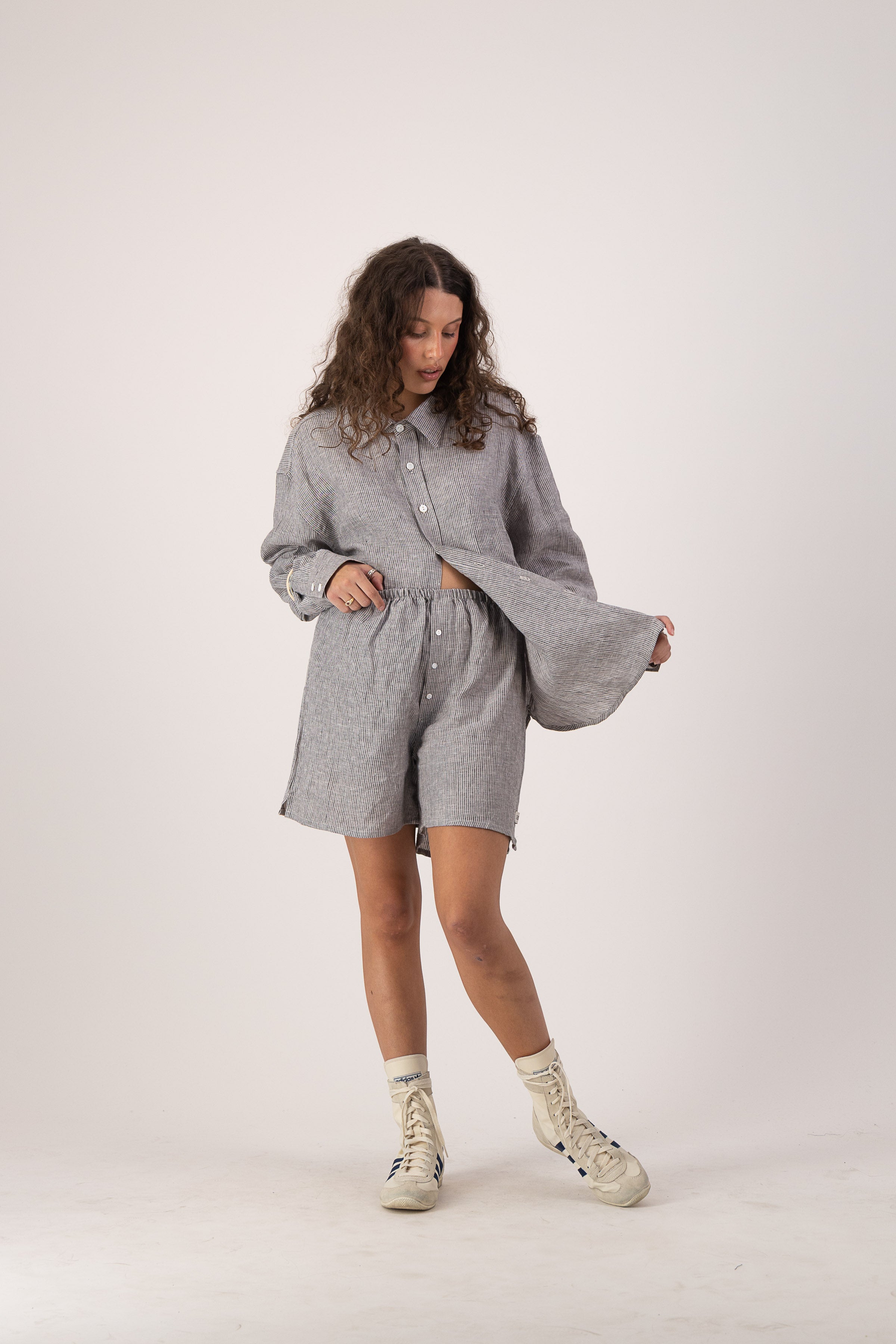 Marina Mini's - Linen Stripe