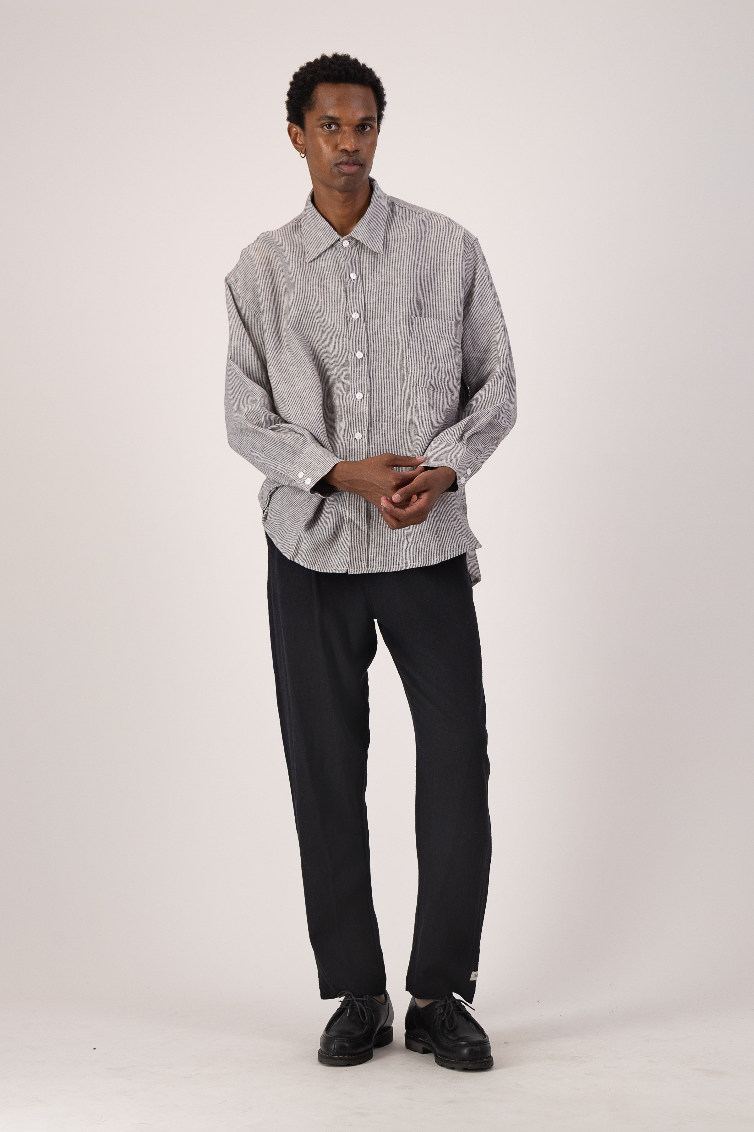 Marina Shirt - Linen Stripe