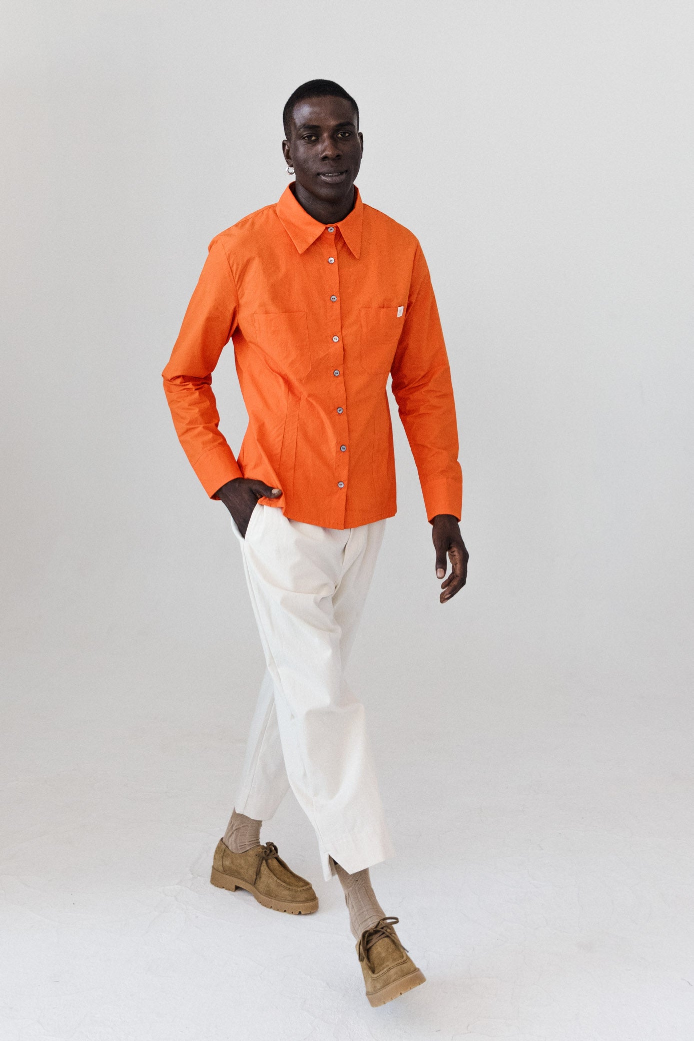 Diana Blouse - Tangerine
