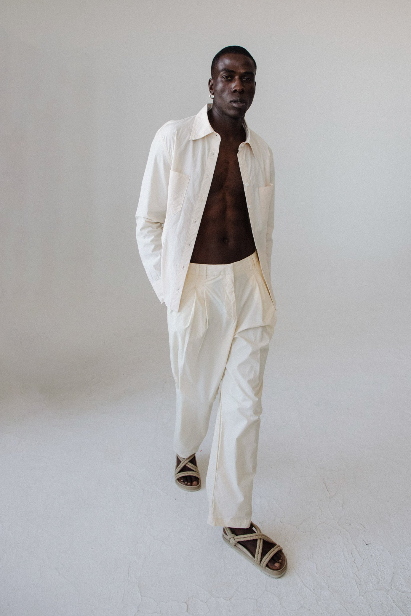 Pleated Trousers - Sand