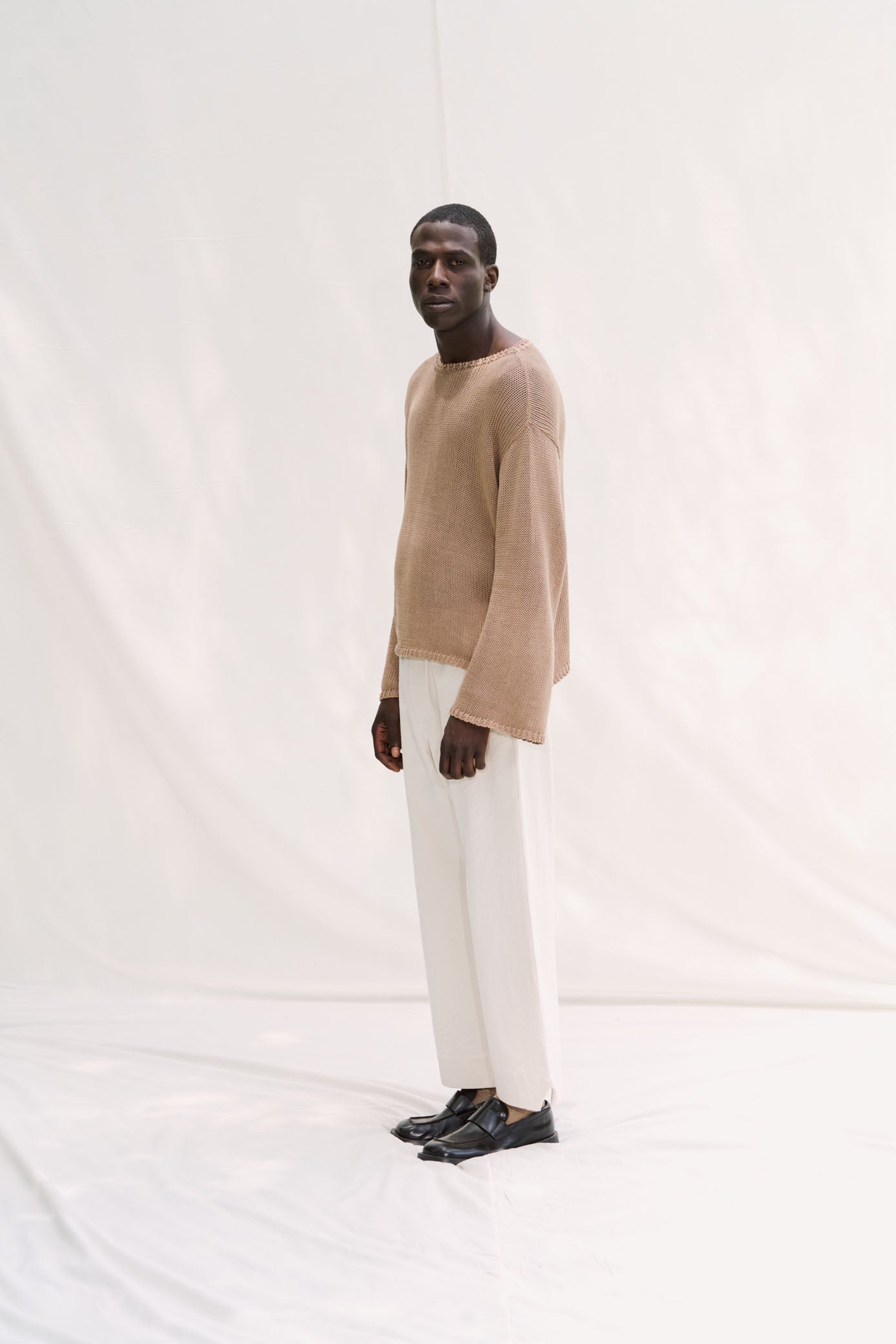 Belle Cotton Sweater - NY Khaki