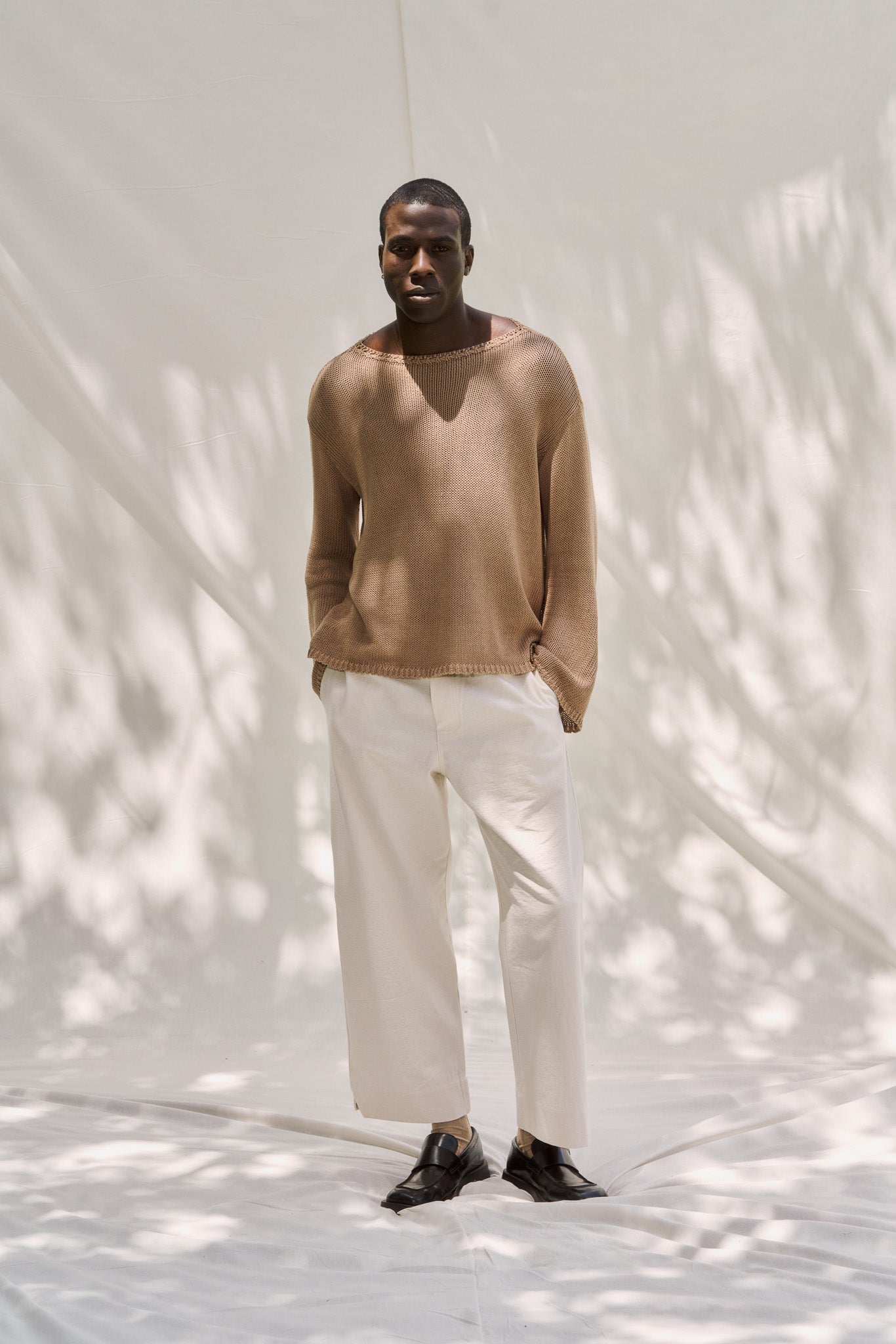 'Belle' Cotton Sweater ― NY Khaki