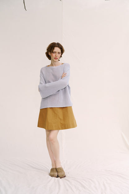 'Belle' Cotton Sweater ― Cloud