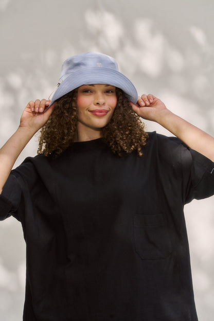 'Forget-me-not' Bucket Hat ― Powder Blue