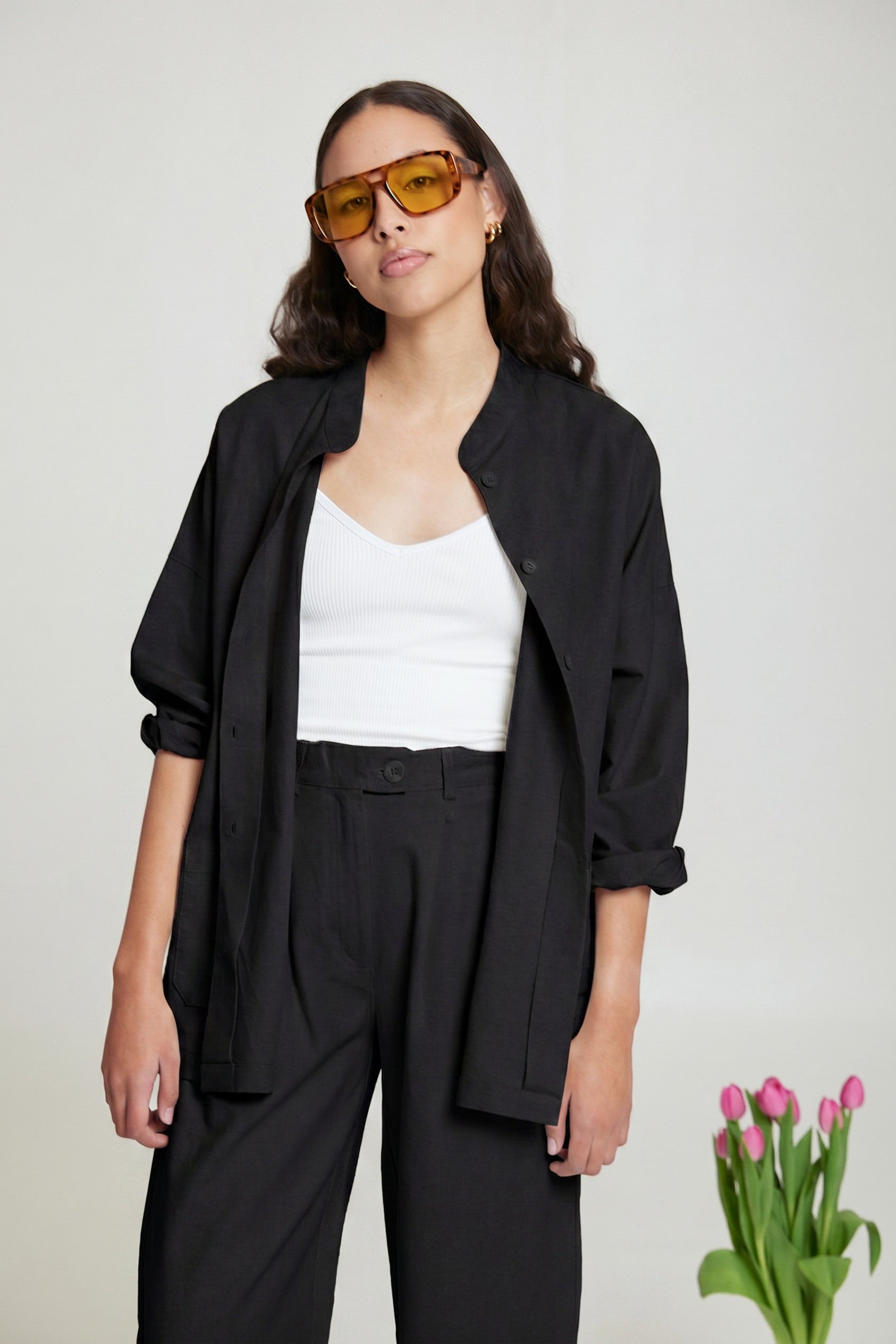 Mandarin Trouser - Midnight
