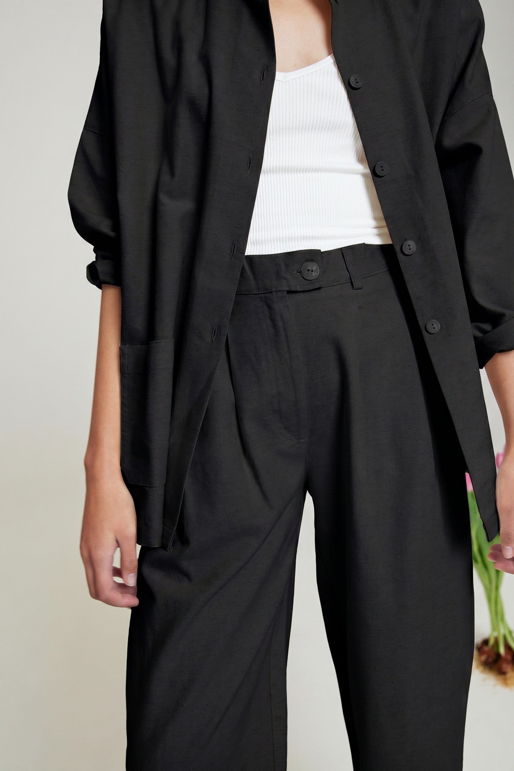 Mandarin Trouser - Midnight