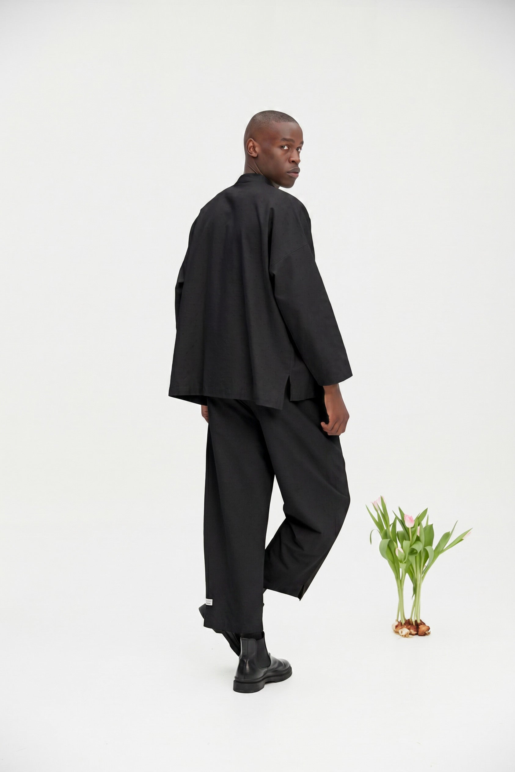 Mandarin Collar - Midnight