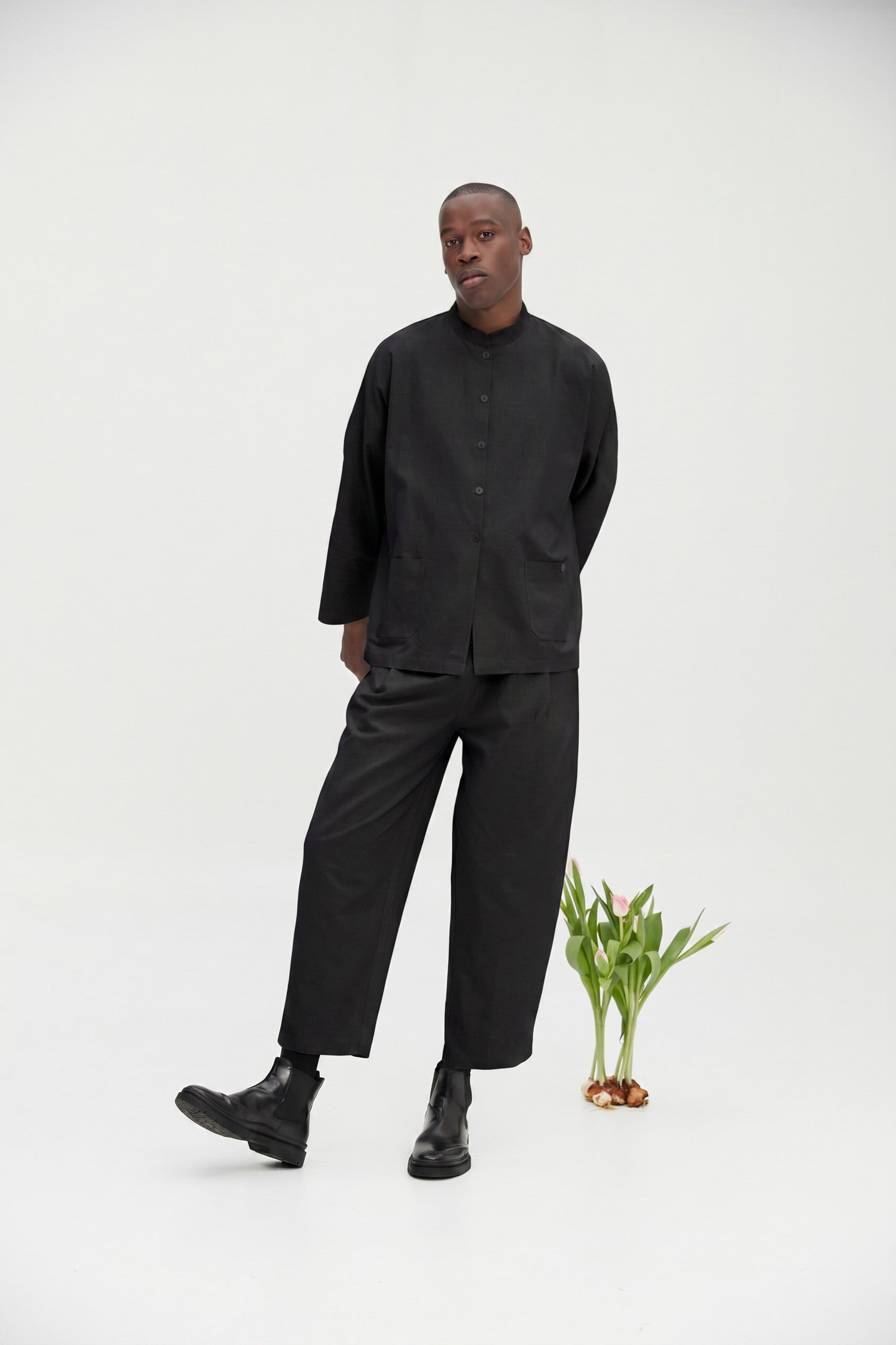 Mandarin Trouser - Midnight